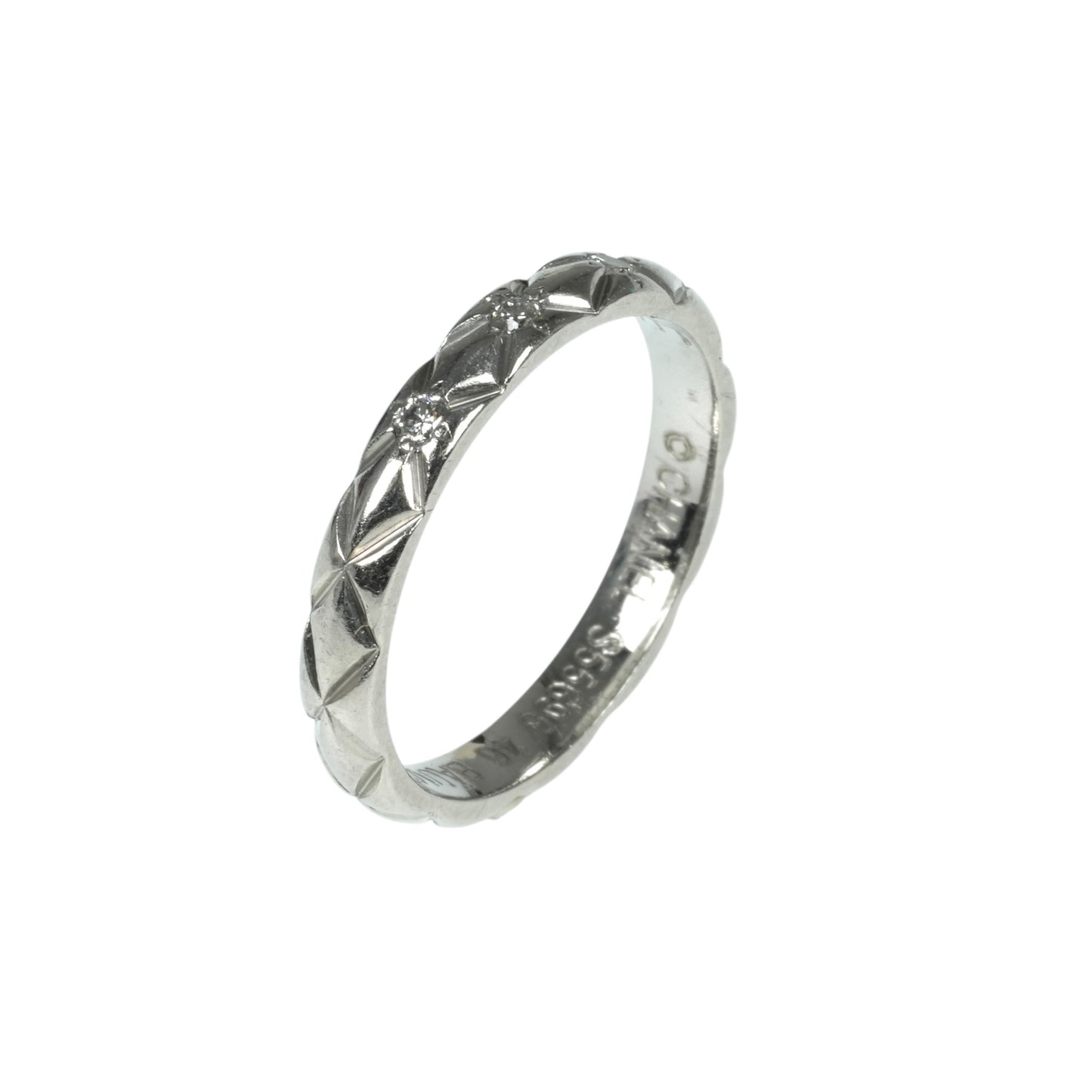 CHANEL Matelass Ring Pt950 Jewelry