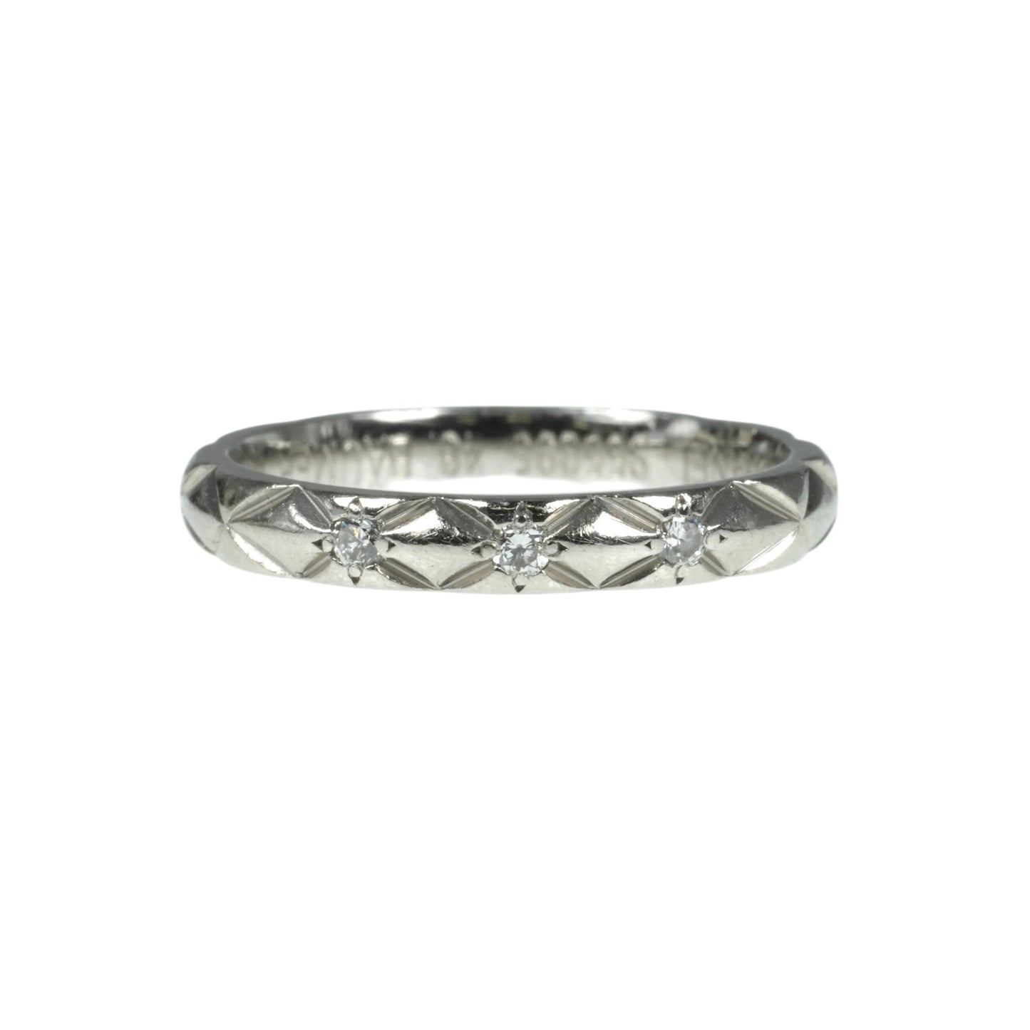 CHANEL Matelass Ring Pt950 Jewelry