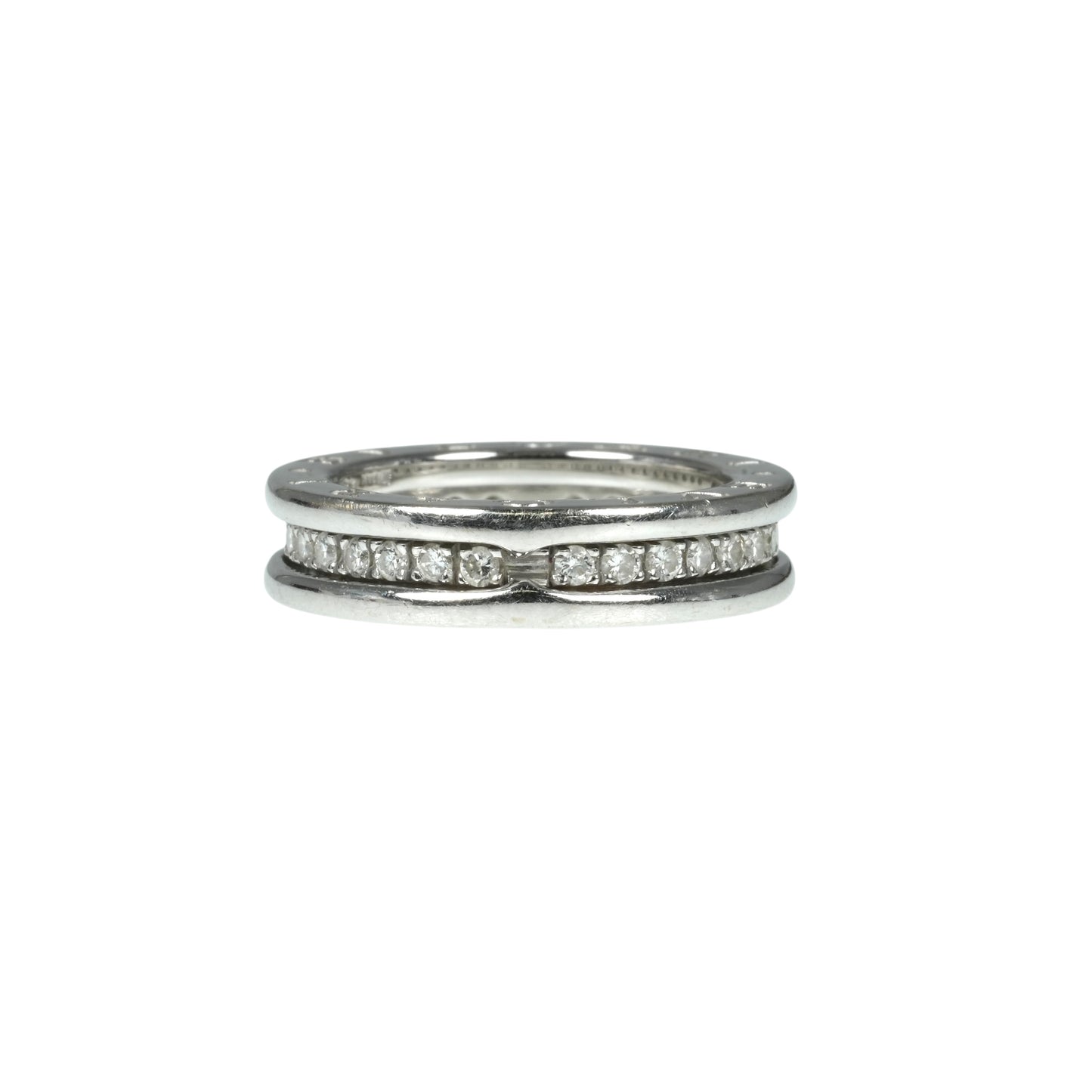 BVLGARI B-Zero1 1 Band Diamond Ring 18KWG Jewelry