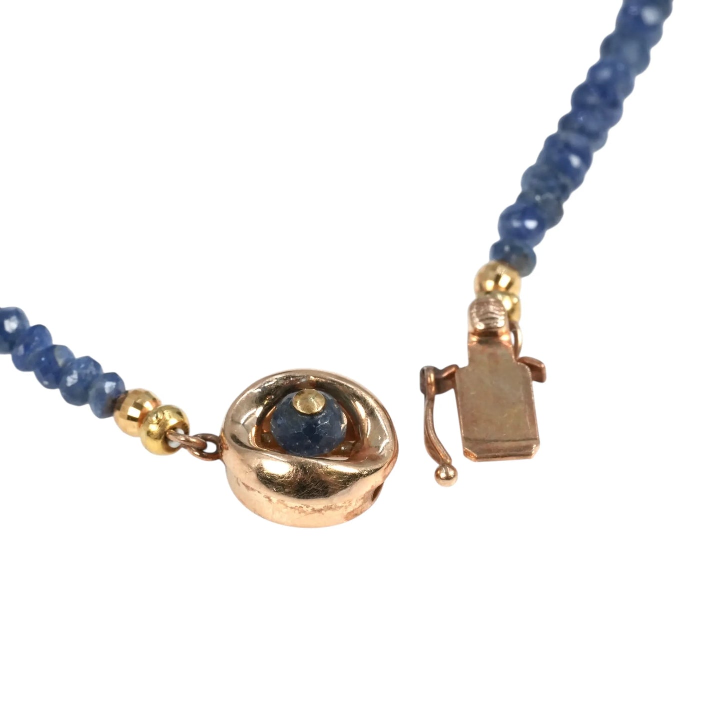 Sapphire Necklace - 14K - Blue