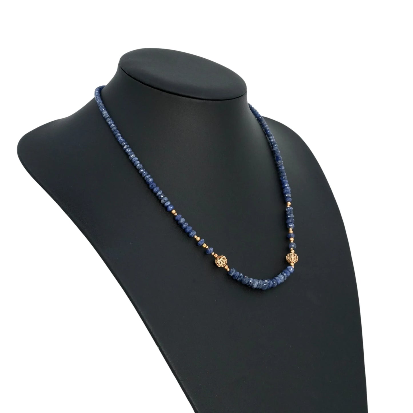 Sapphire Necklace - 14K - Blue