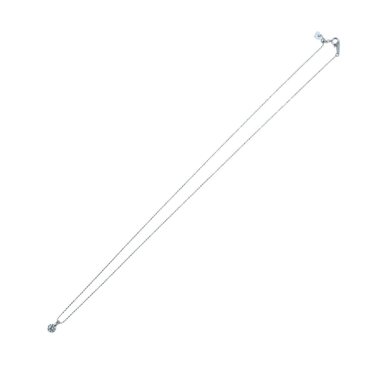 Diamond 0.411 Necklace - K18WG/Pt900