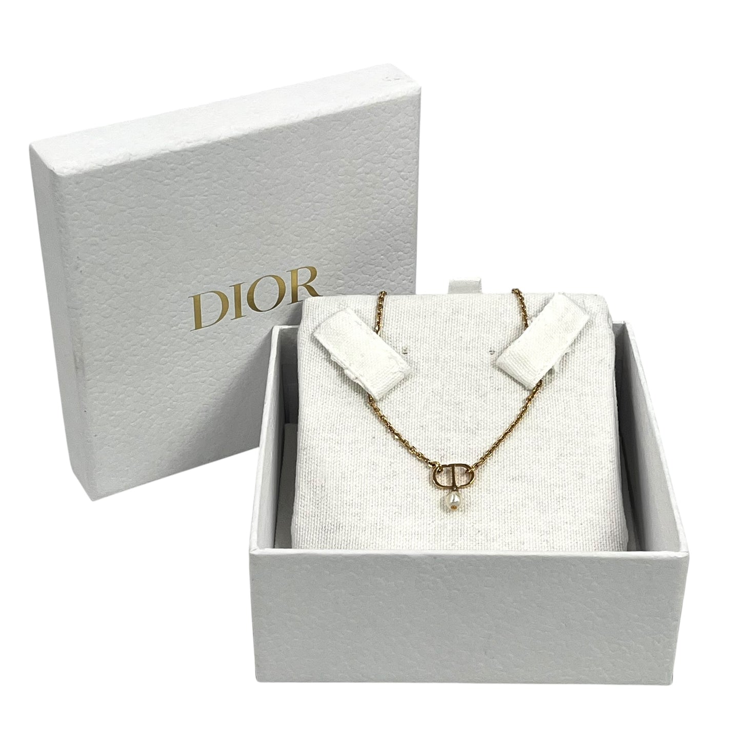 Dior Petit CD Fake Pearl Necklace
