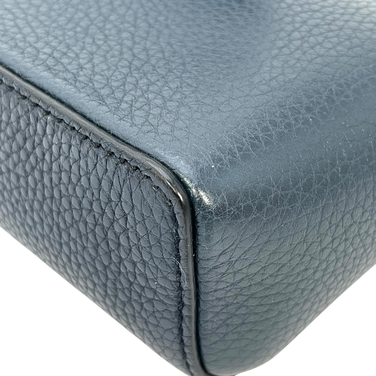 Ferragamo Leather Body Bag Navy Red