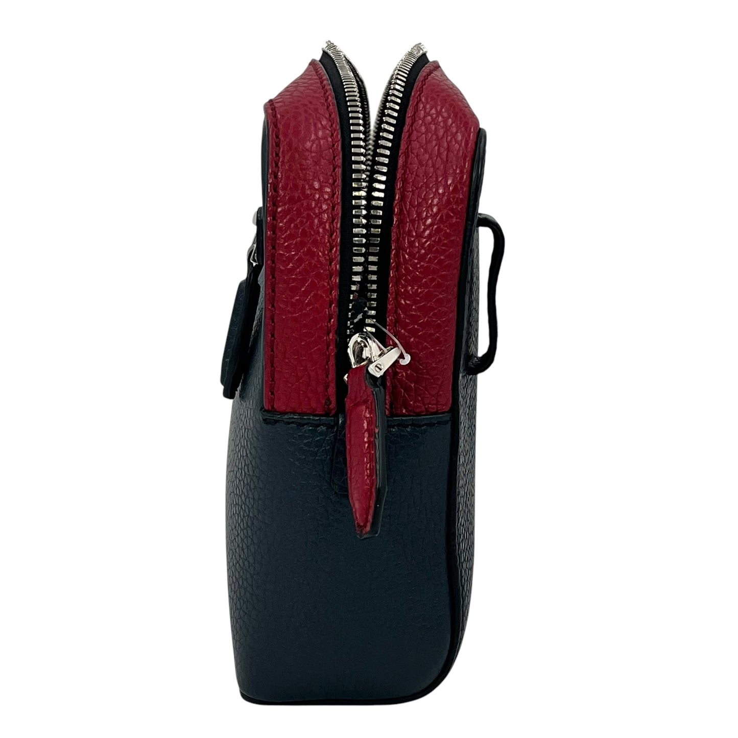 Ferragamo Leather Body Bag Navy Red