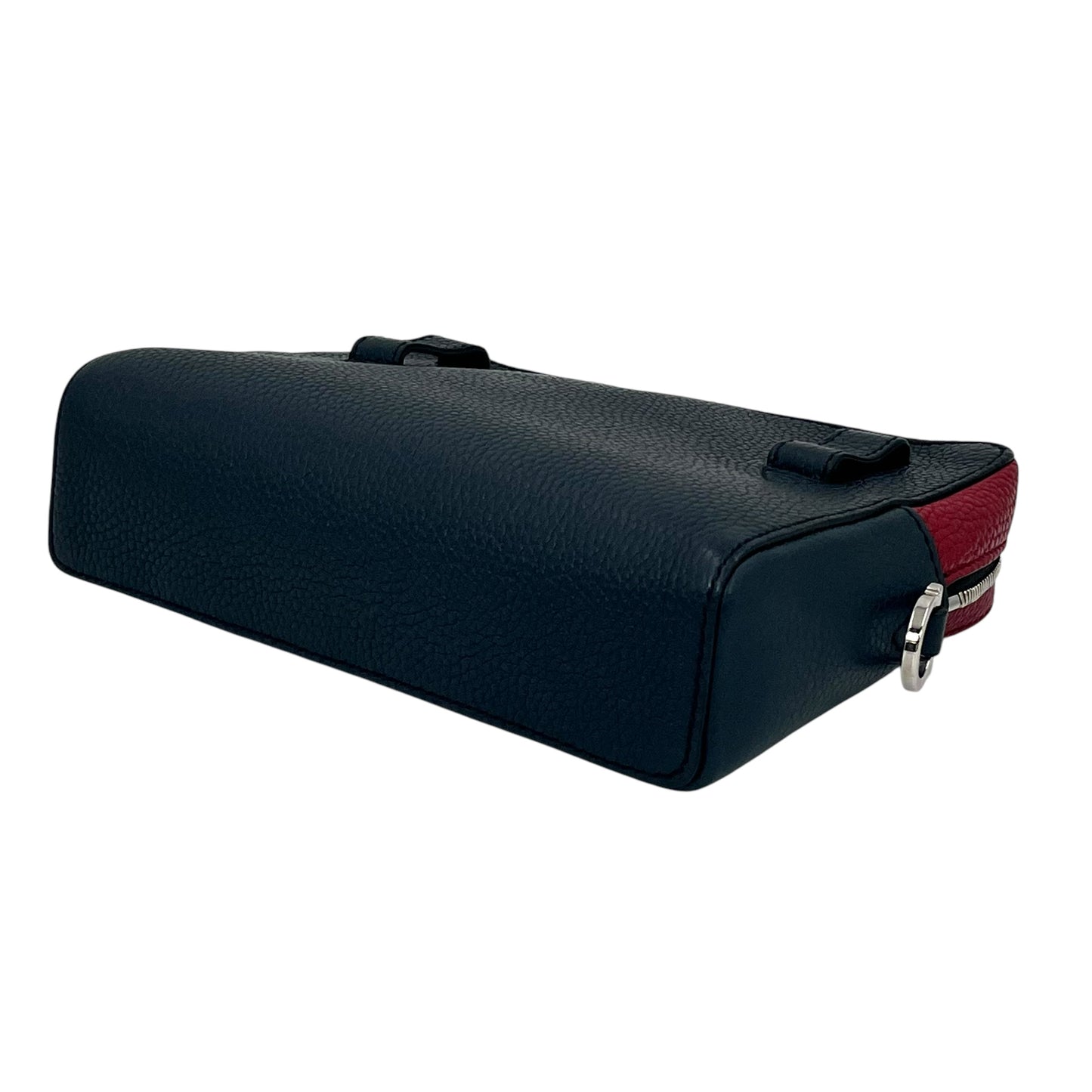 Ferragamo Leather Body Bag Navy Red