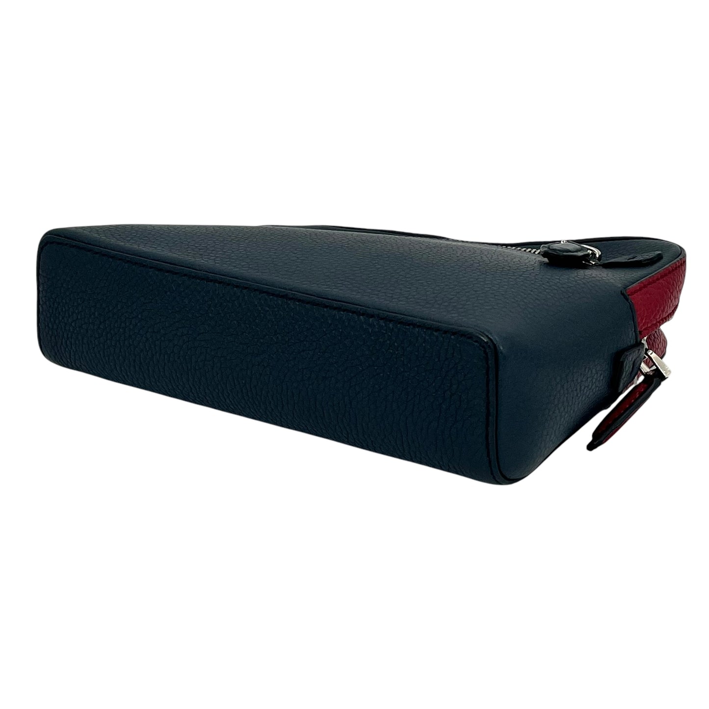 Ferragamo Leather Body Bag Navy Red