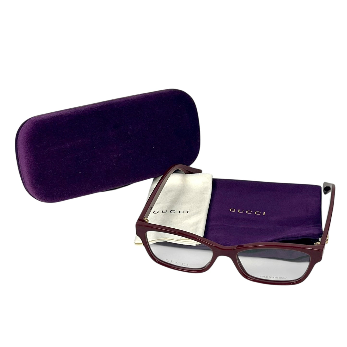 GUCCI Red Frame Eyeglasses Sunglasses