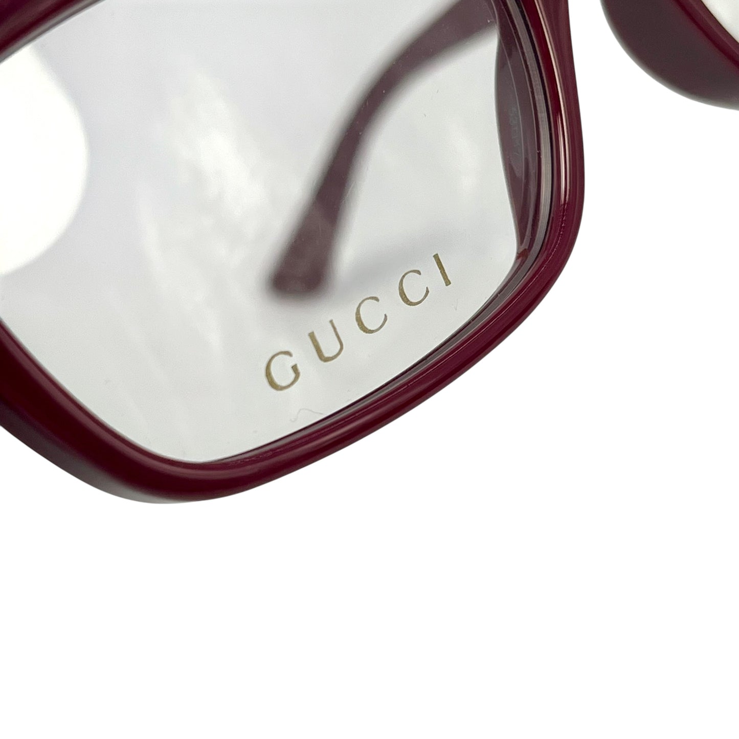 GUCCI Red Frame Eyeglasses Sunglasses