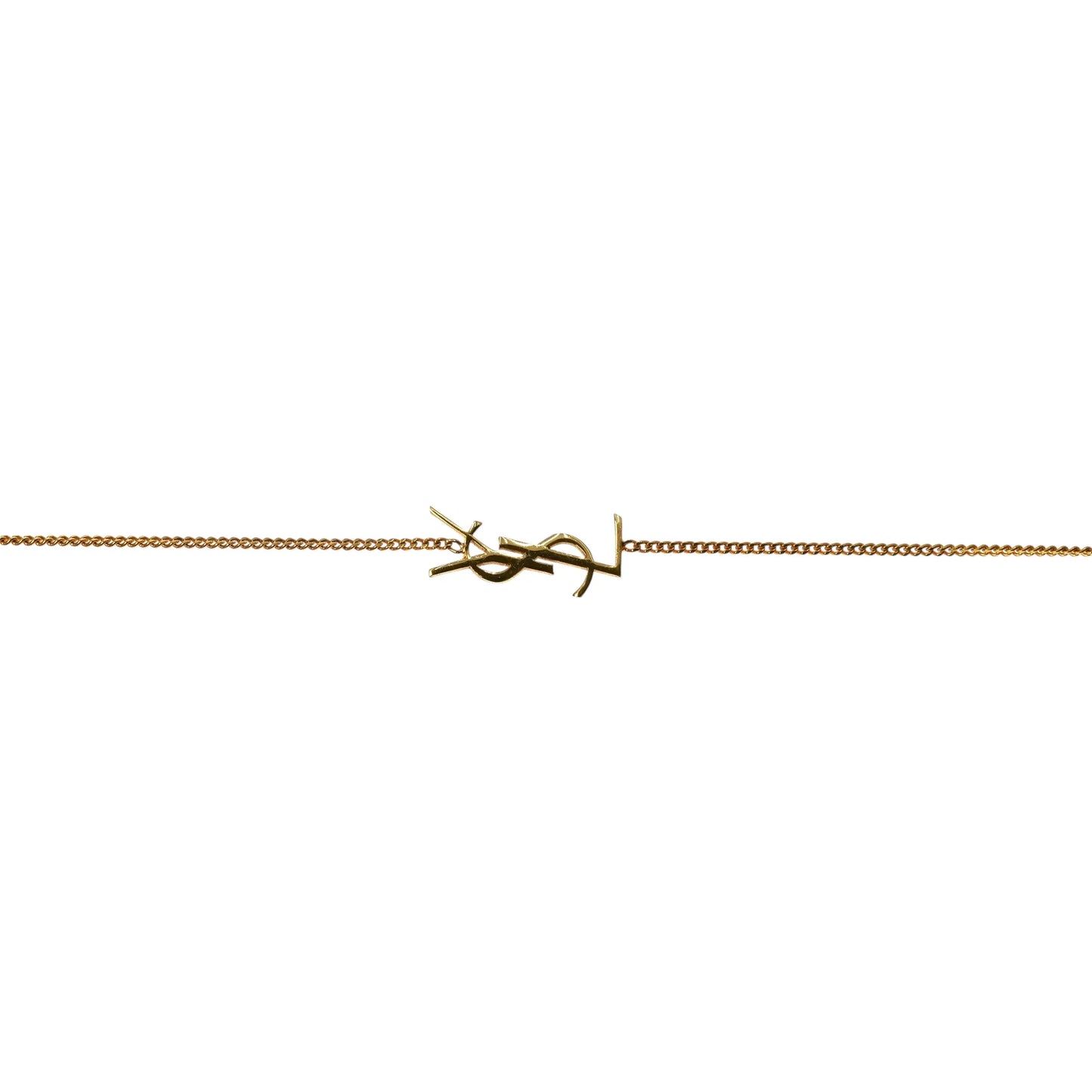 Saint Laurent YSL Logo Bracelet - Gold Plated - 25072