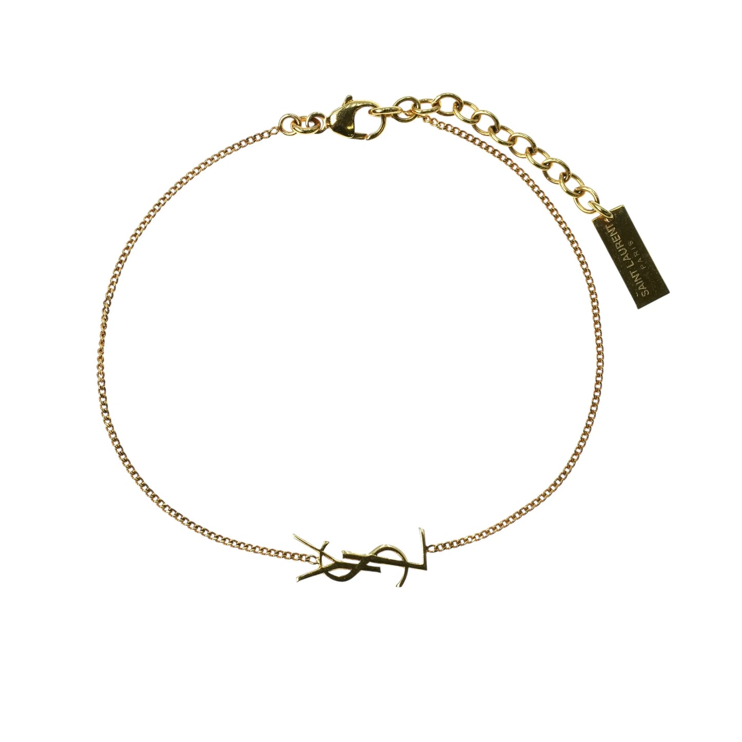 Saint Laurent YSL Logo Bracelet - Gold Plated - 25072