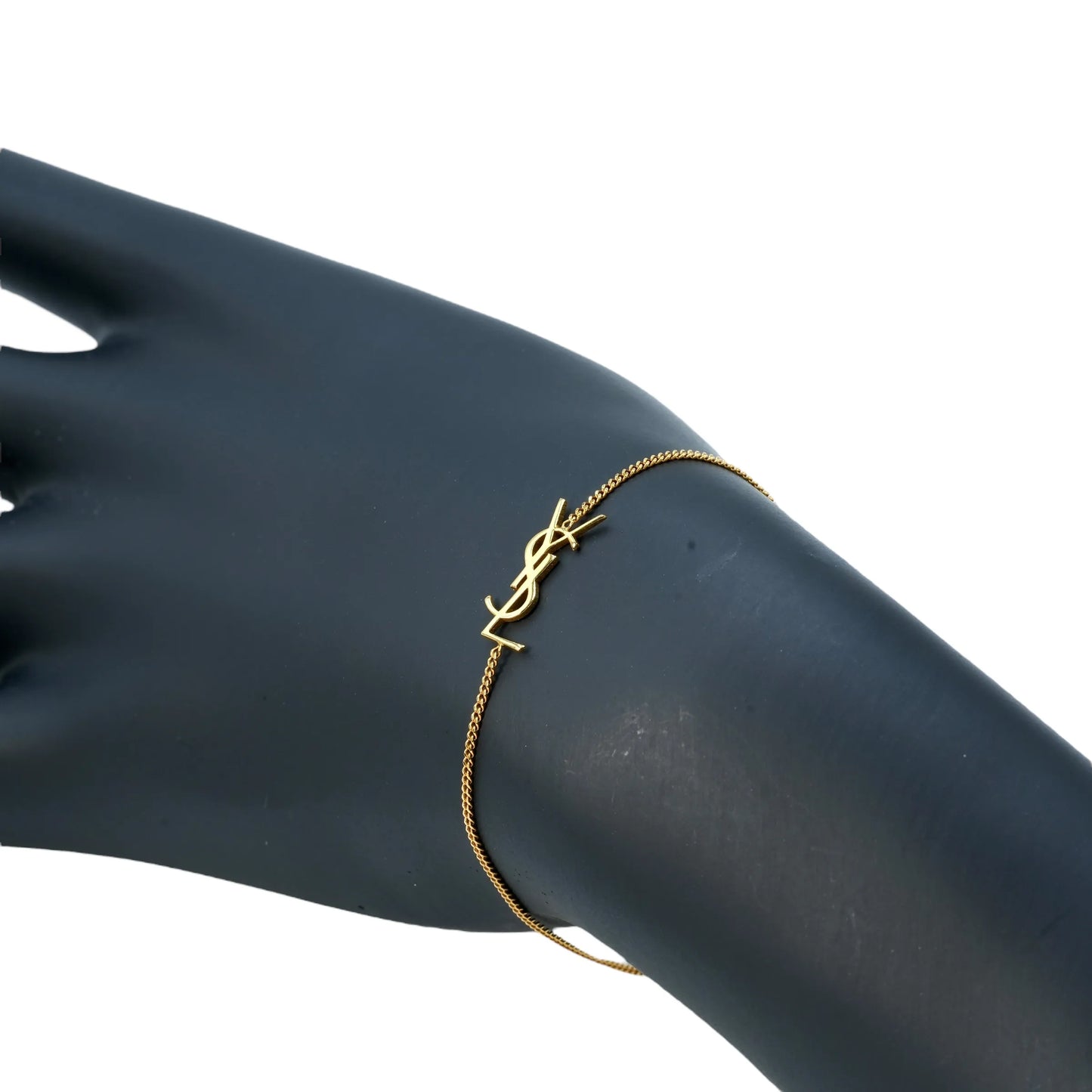 Saint Laurent YSL Logo Bracelet - Gold Plated - 25072