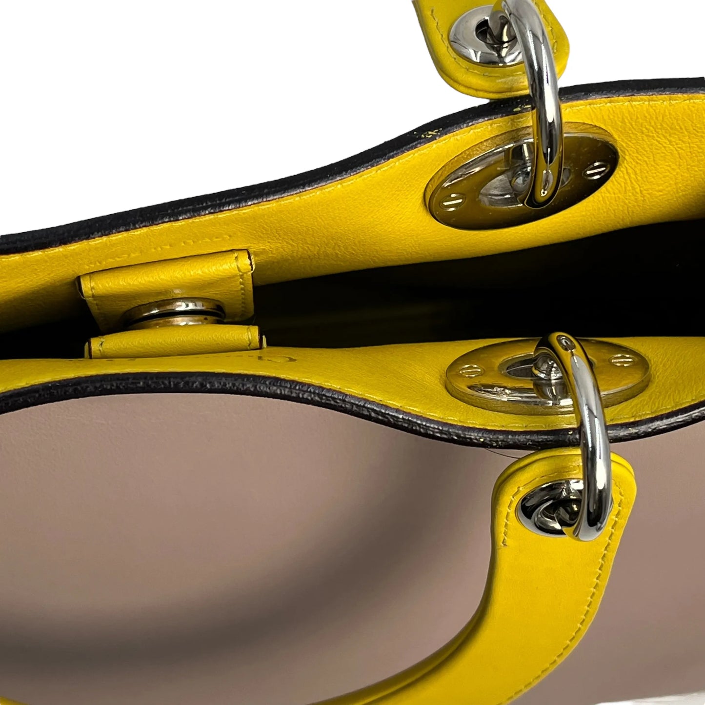 Dior Diorissimo Tote Bag Shoulder Bag - Beige Yellow