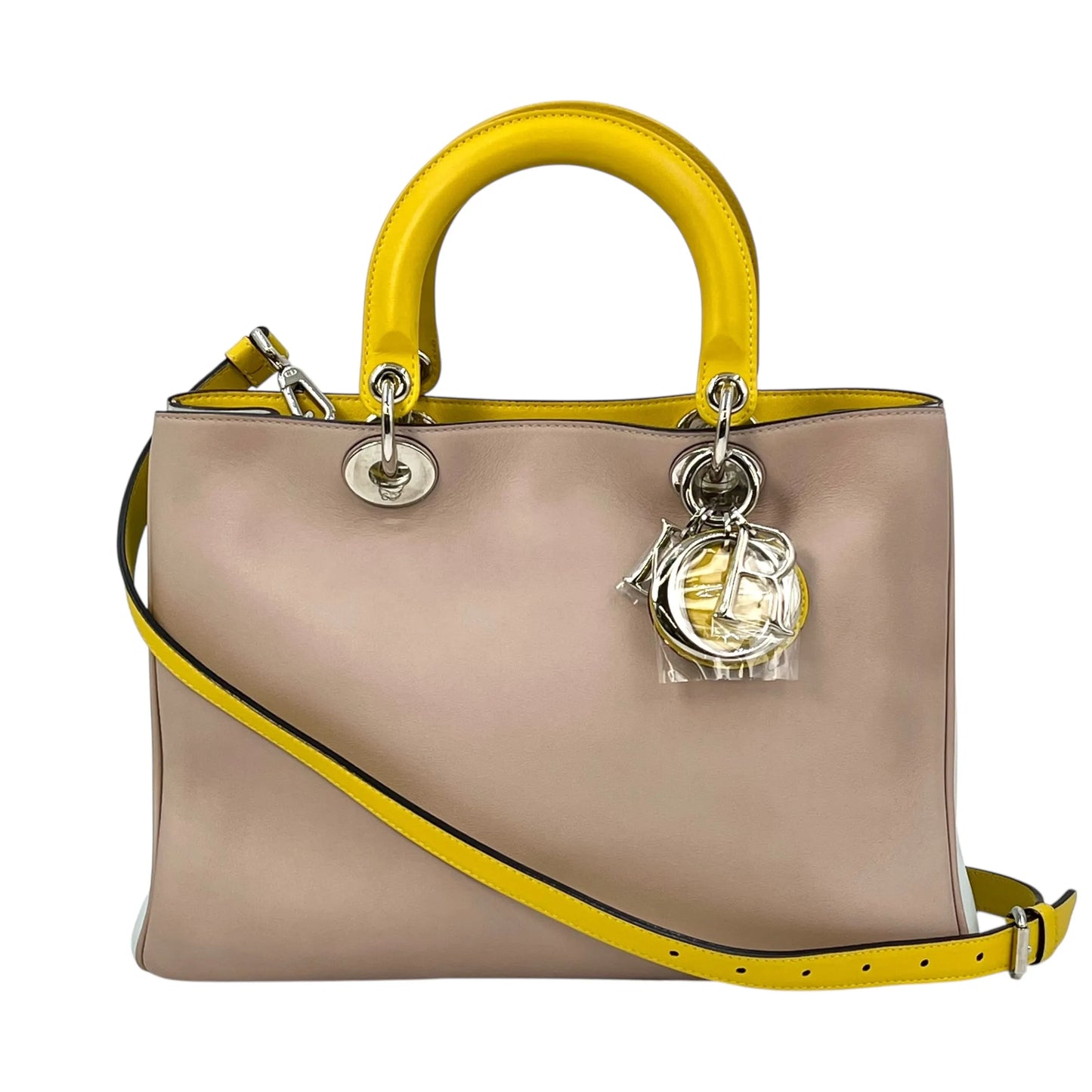 Dior Diorissimo Tote Bag Shoulder Bag - Beige Yellow