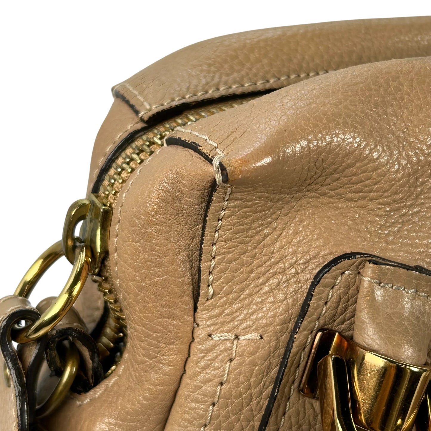 Chloe Paraty Small Hand Bag - Beige