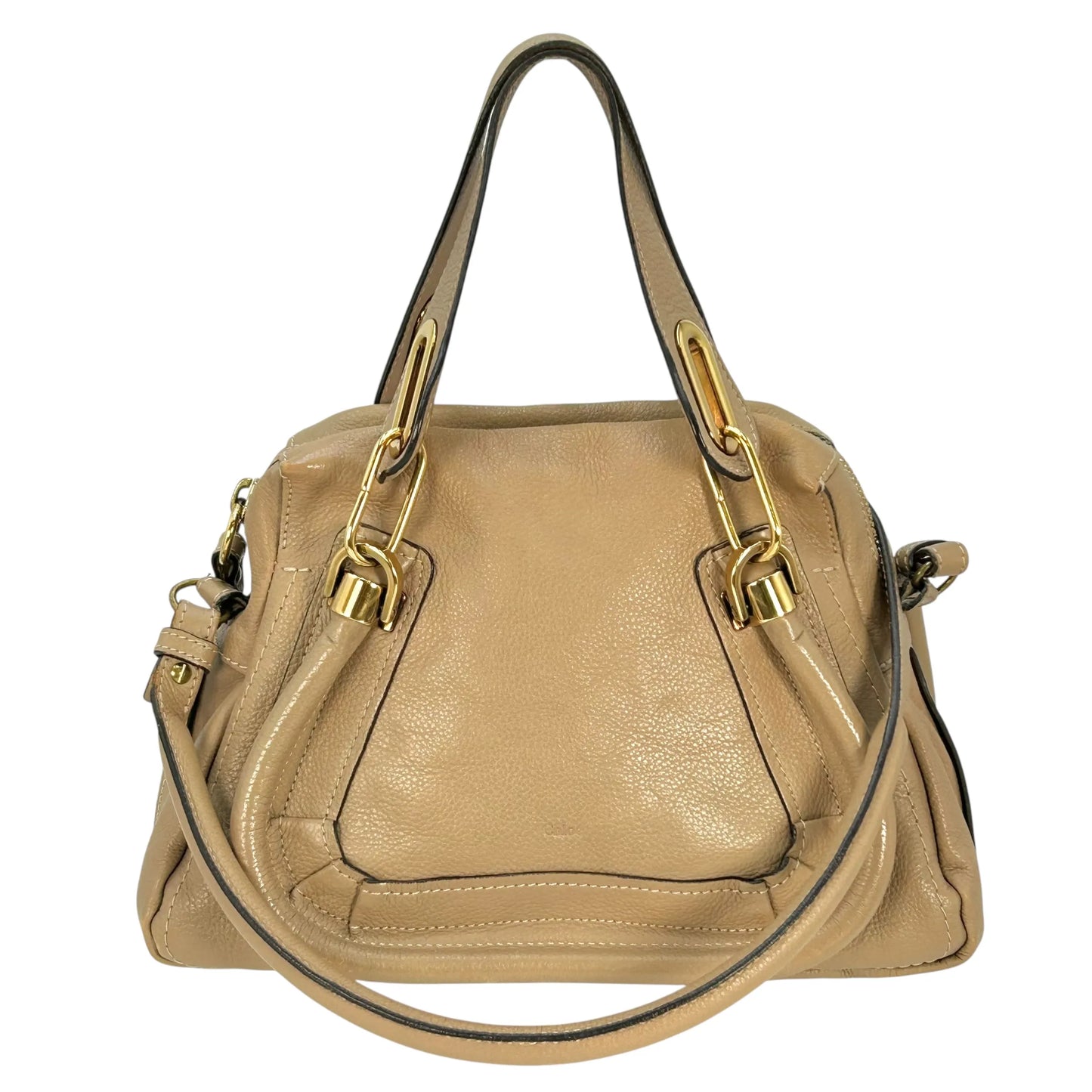 Chloe Paraty Small Hand Bag - Beige