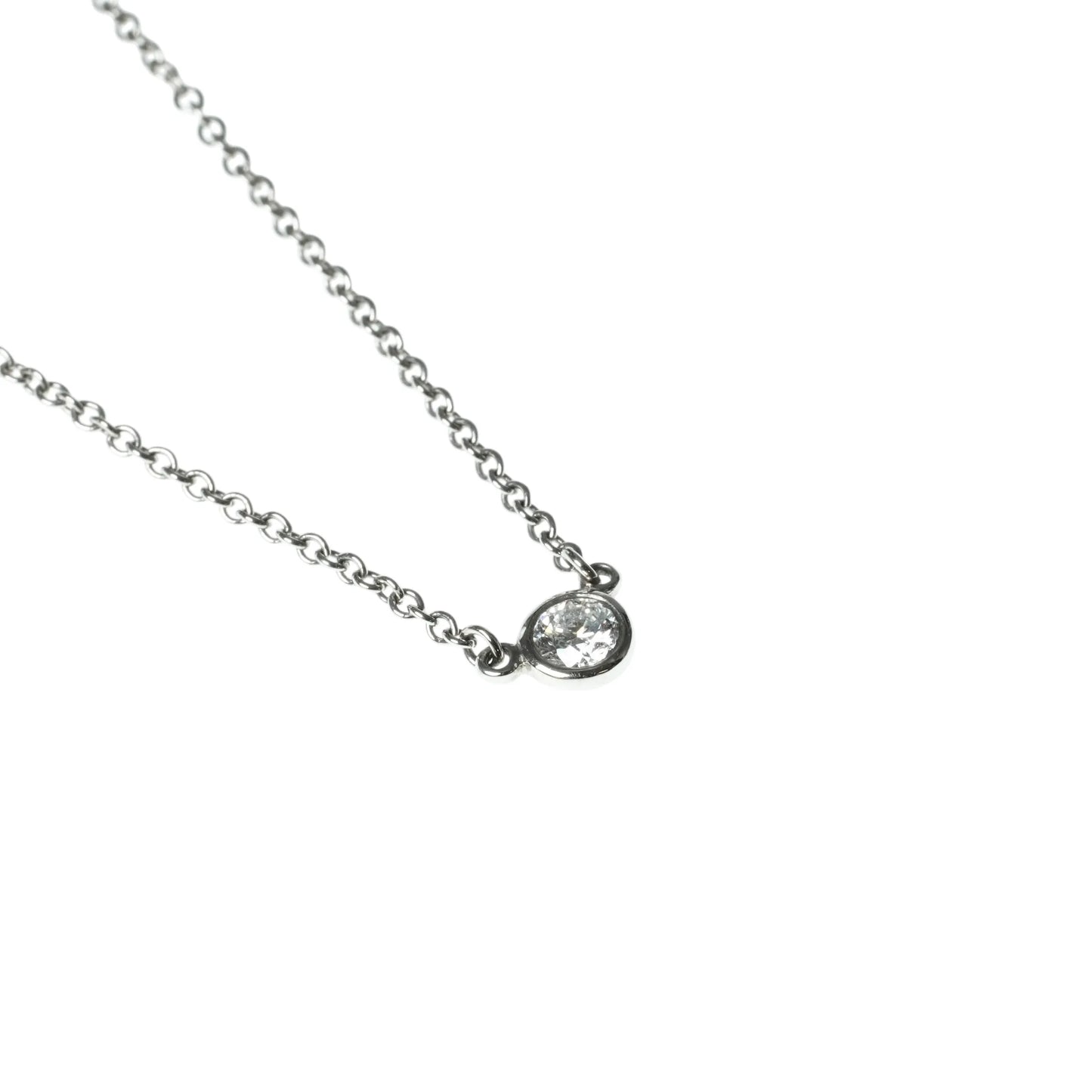 Tiffany & Co By The Yard Diamond Necklace Pt950