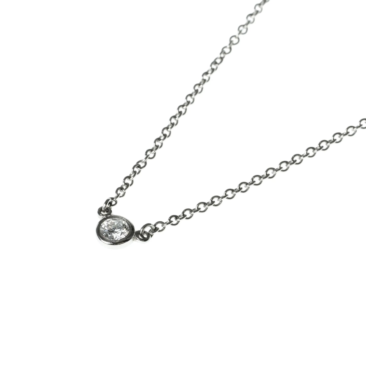 Tiffany & Co By The Yard Diamond Necklace Pt950