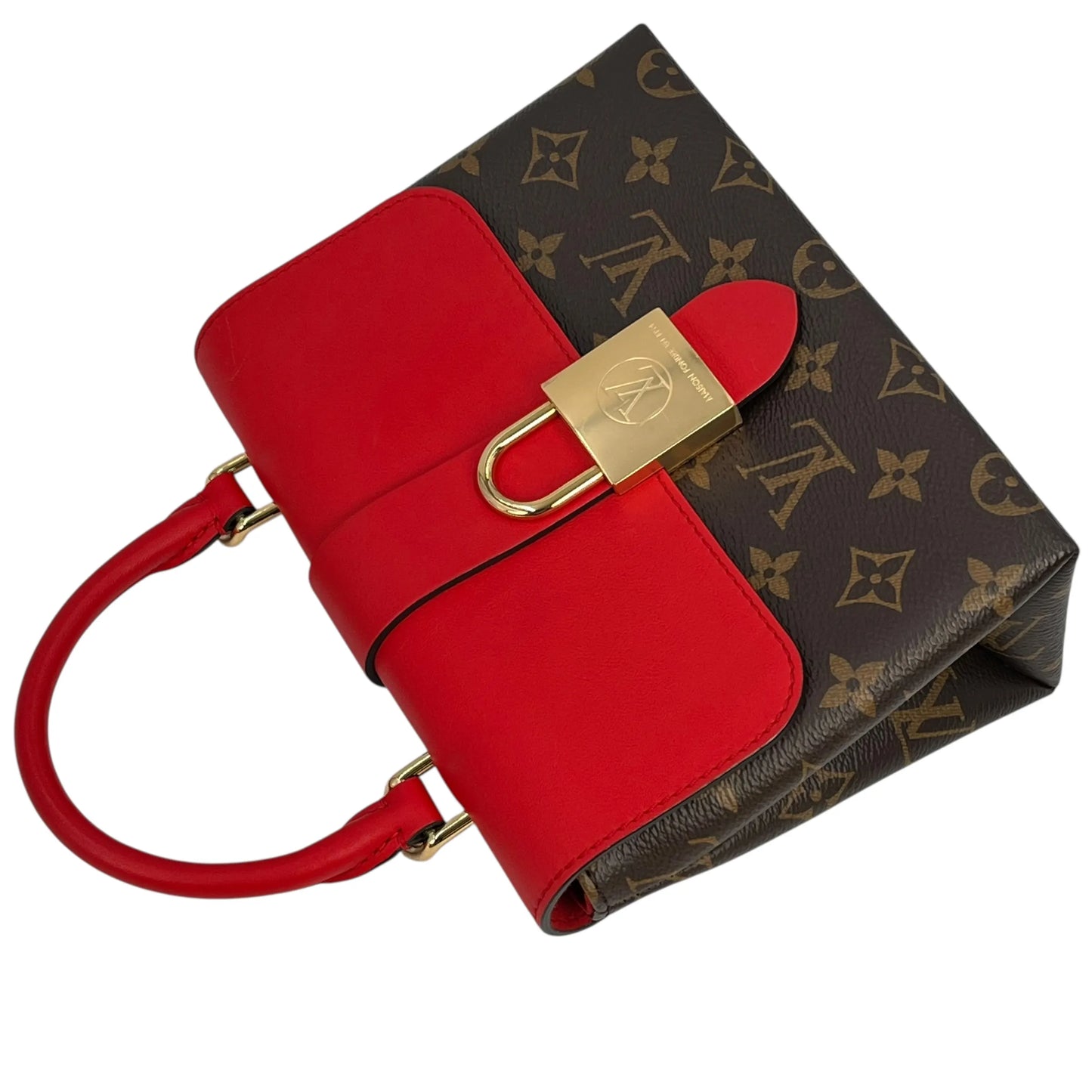 Louis Vuitton Monogram Locky BB Hand Bag Shoulder Bag - Red