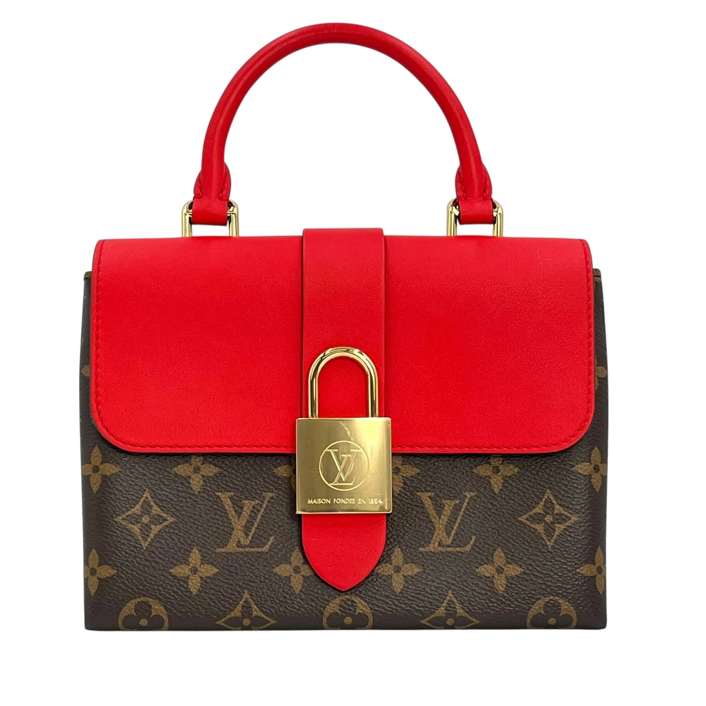 Louis Vuitton Monogram Locky BB Hand Bag Shoulder Bag - Red