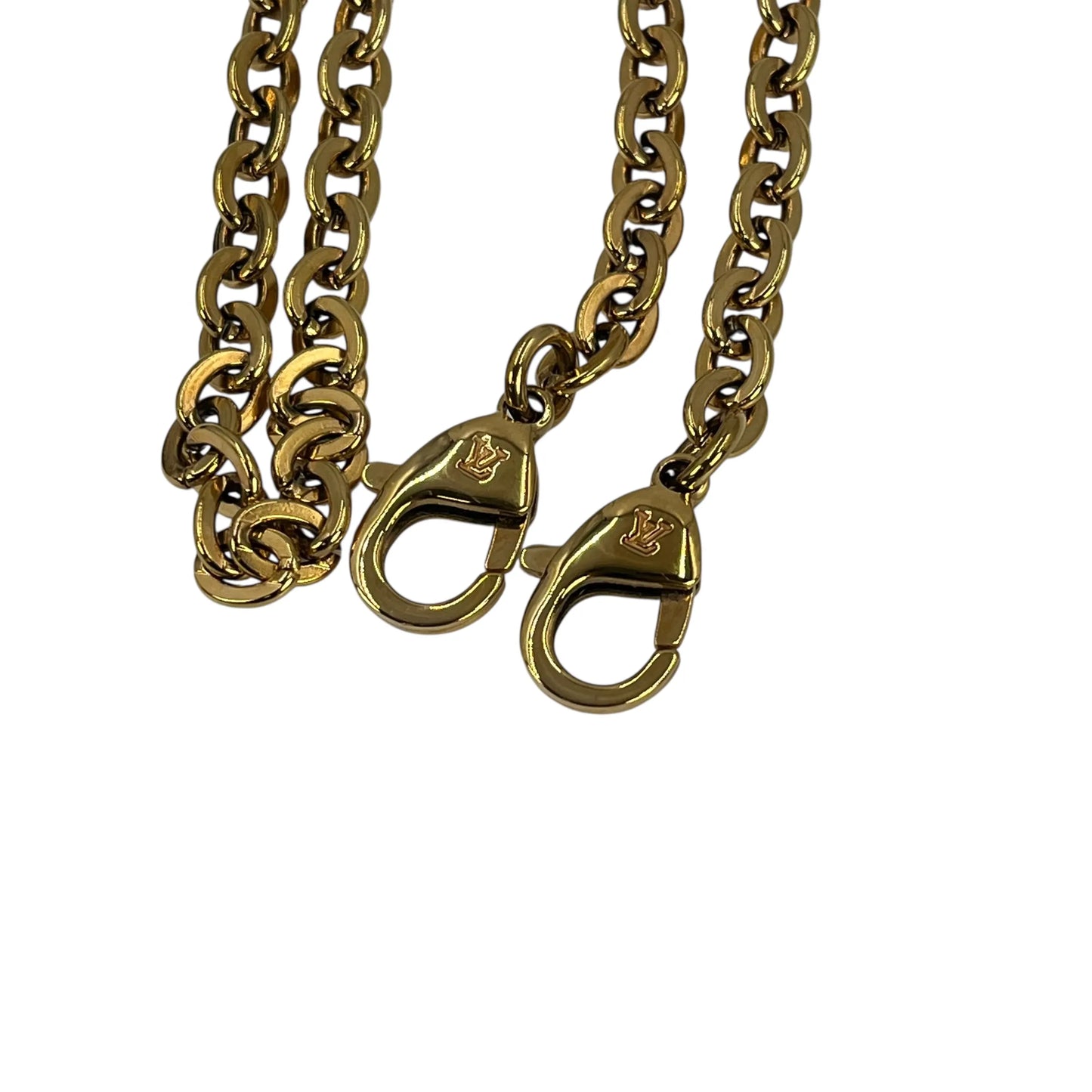 Louis Vuitton Pochette Double Zip Monogram Empreinte Shoulder Bag Chain Shoulder Wallet - Beige Cream