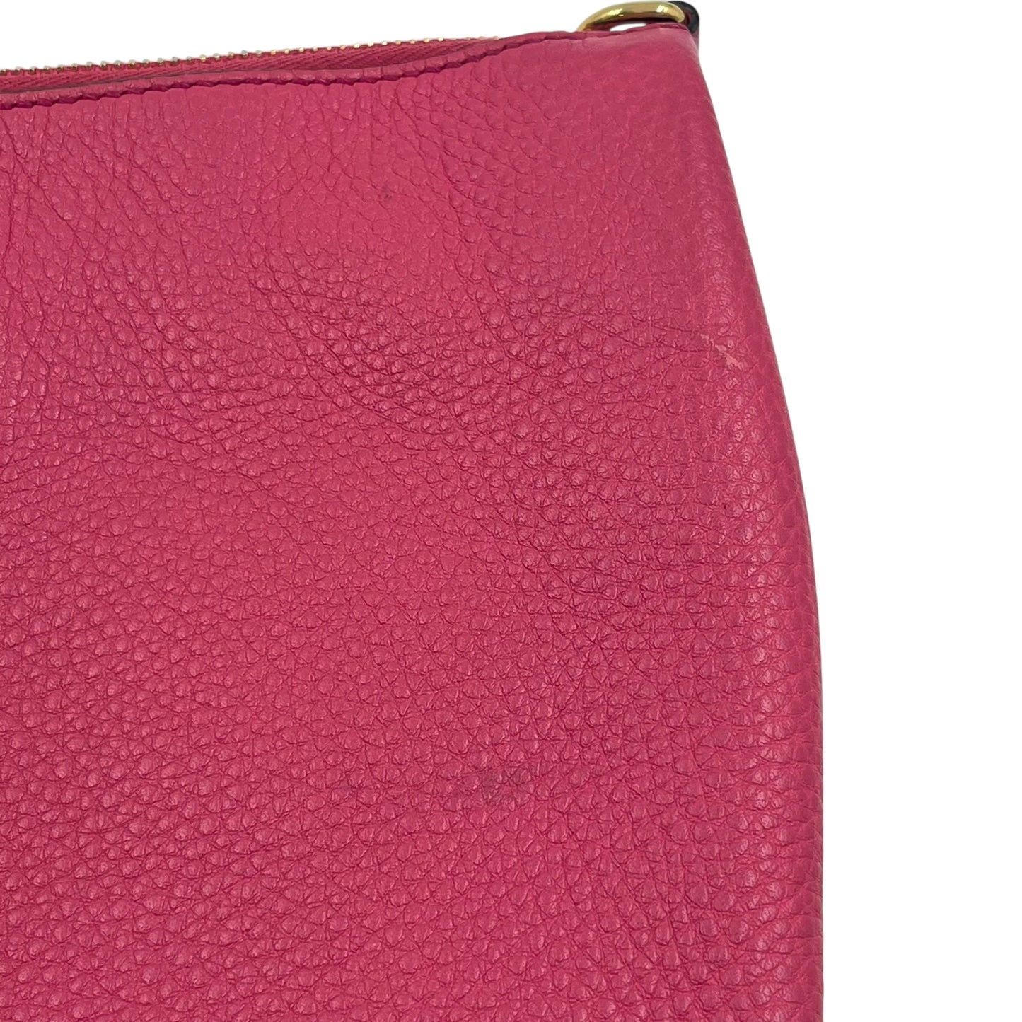 PRADA Vitello Daino Leather Shoulder Bag - Pink