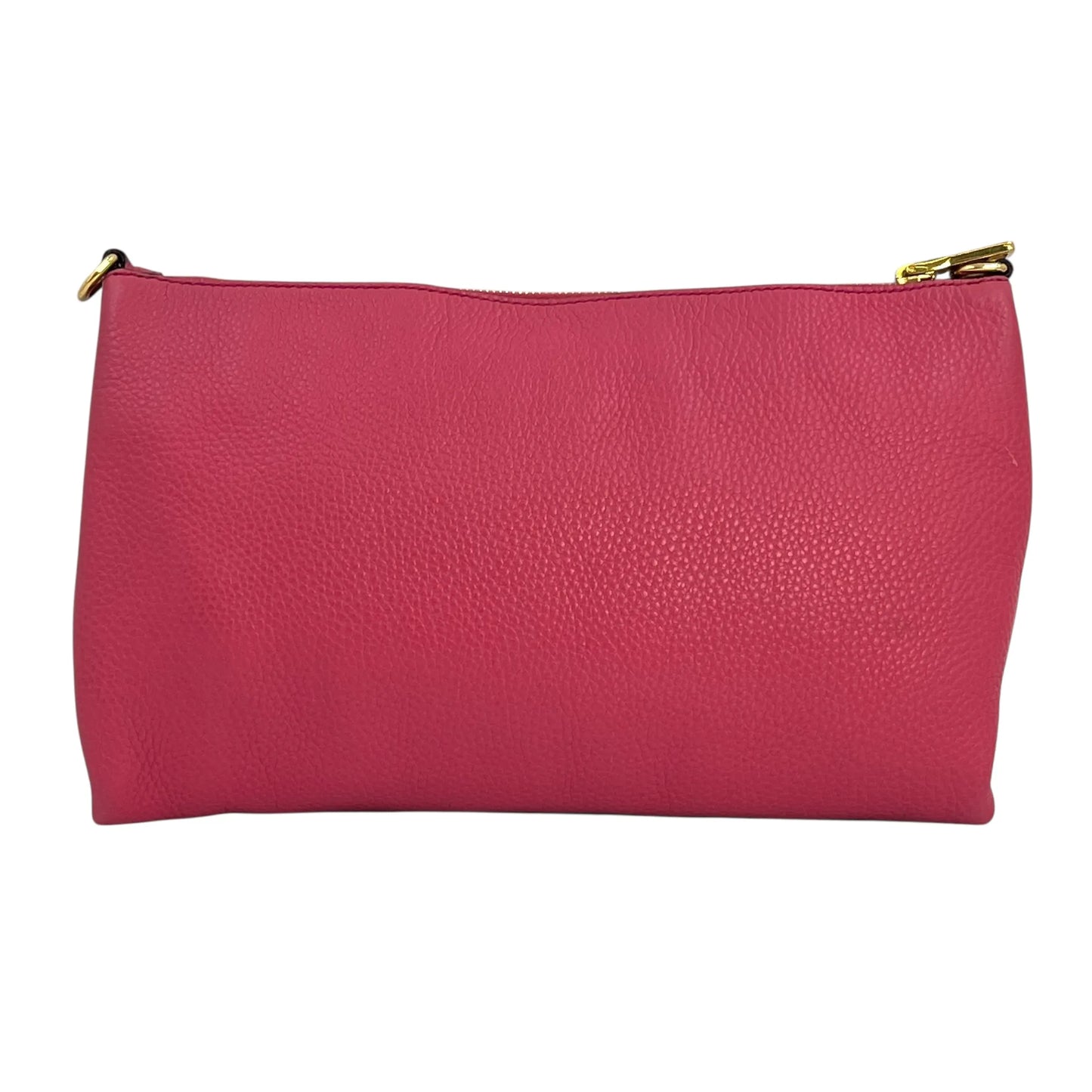 PRADA Vitello Daino Leather Shoulder Bag - Pink