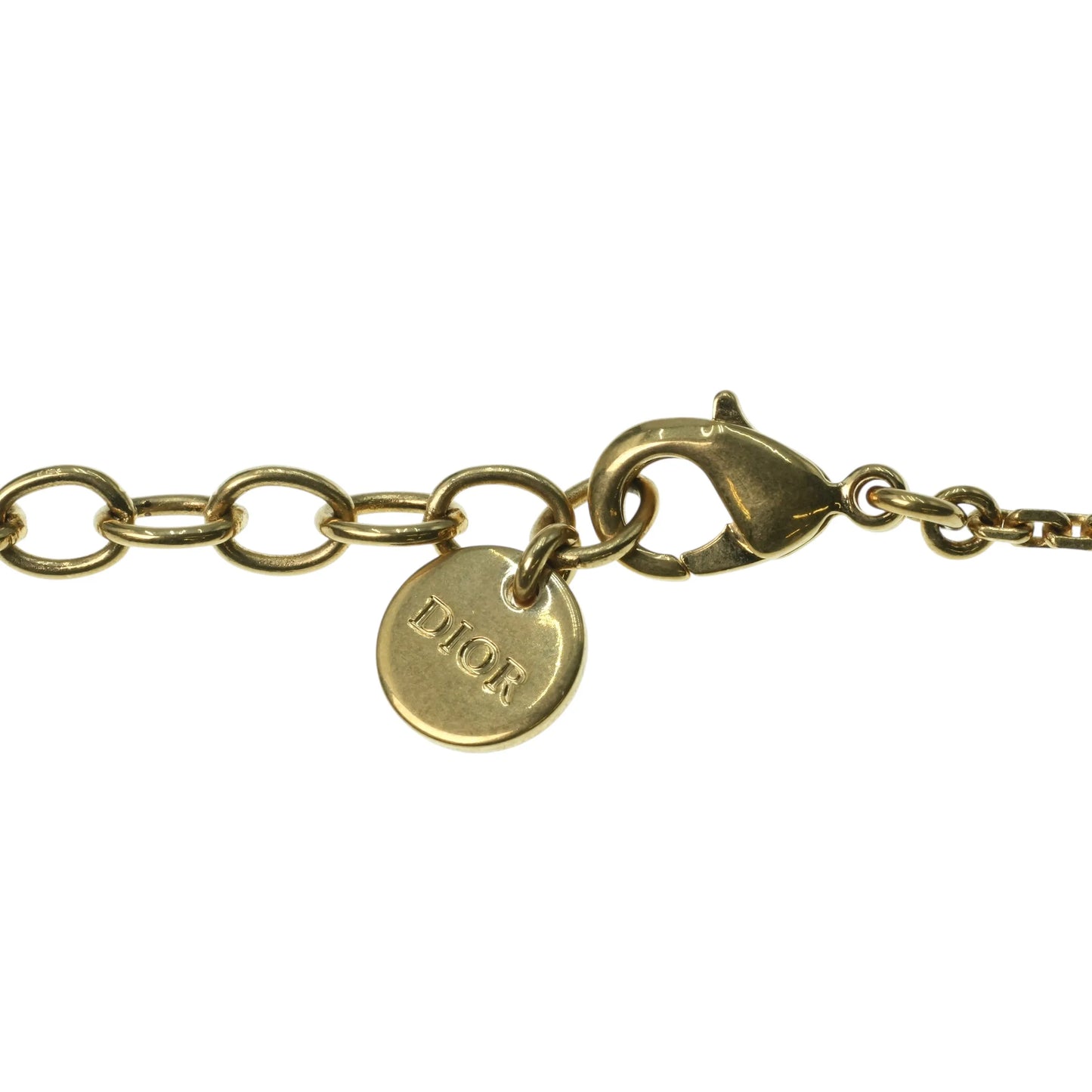 Dior CD Necklace Crystal Heart Charm