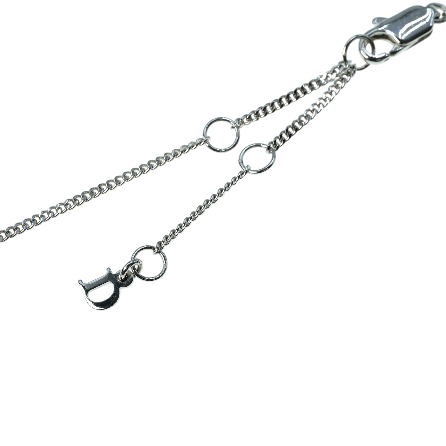 Dior Rhinestone Hearts Playing Card Necklace