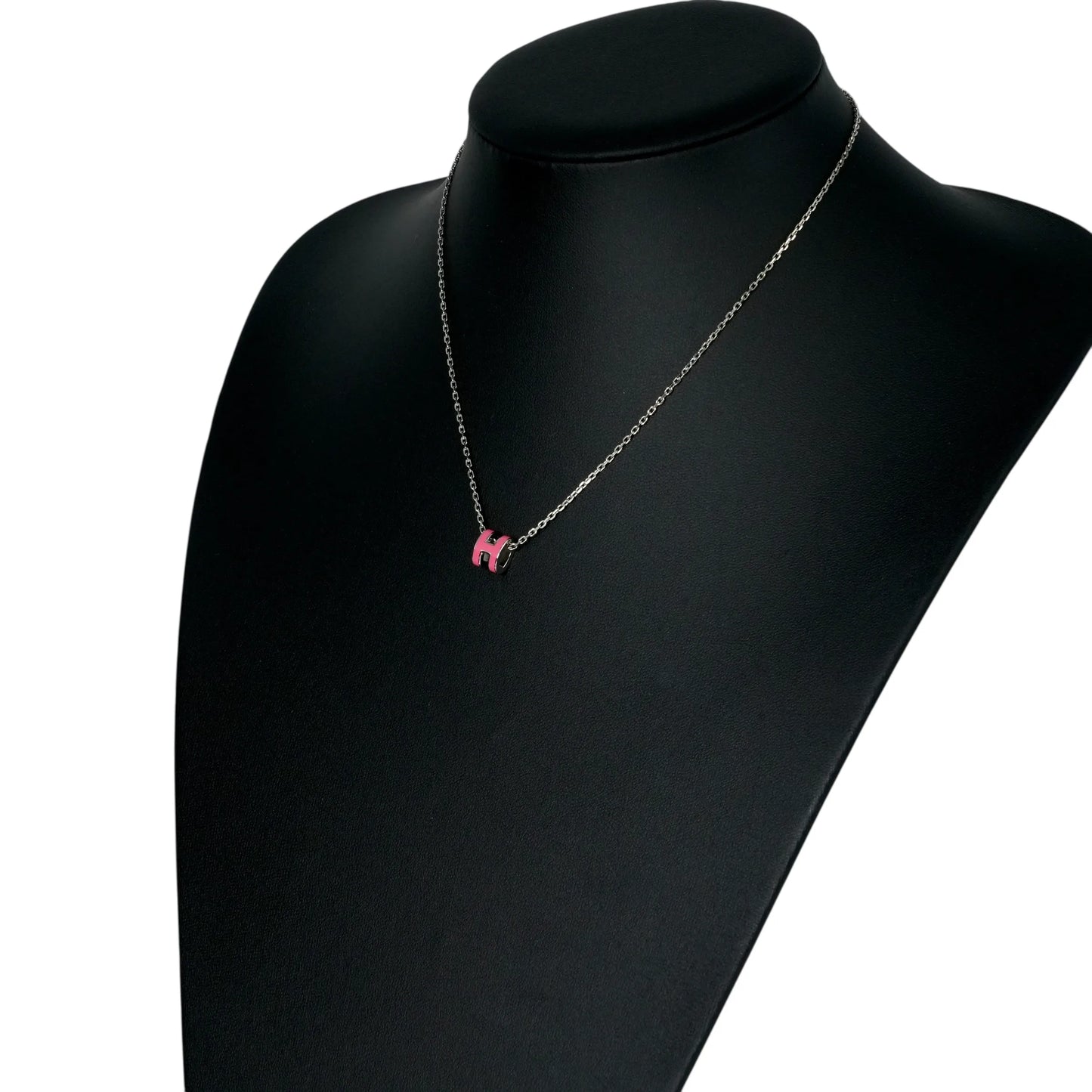 Hermès Mini Pop Pendant Pink Necklace