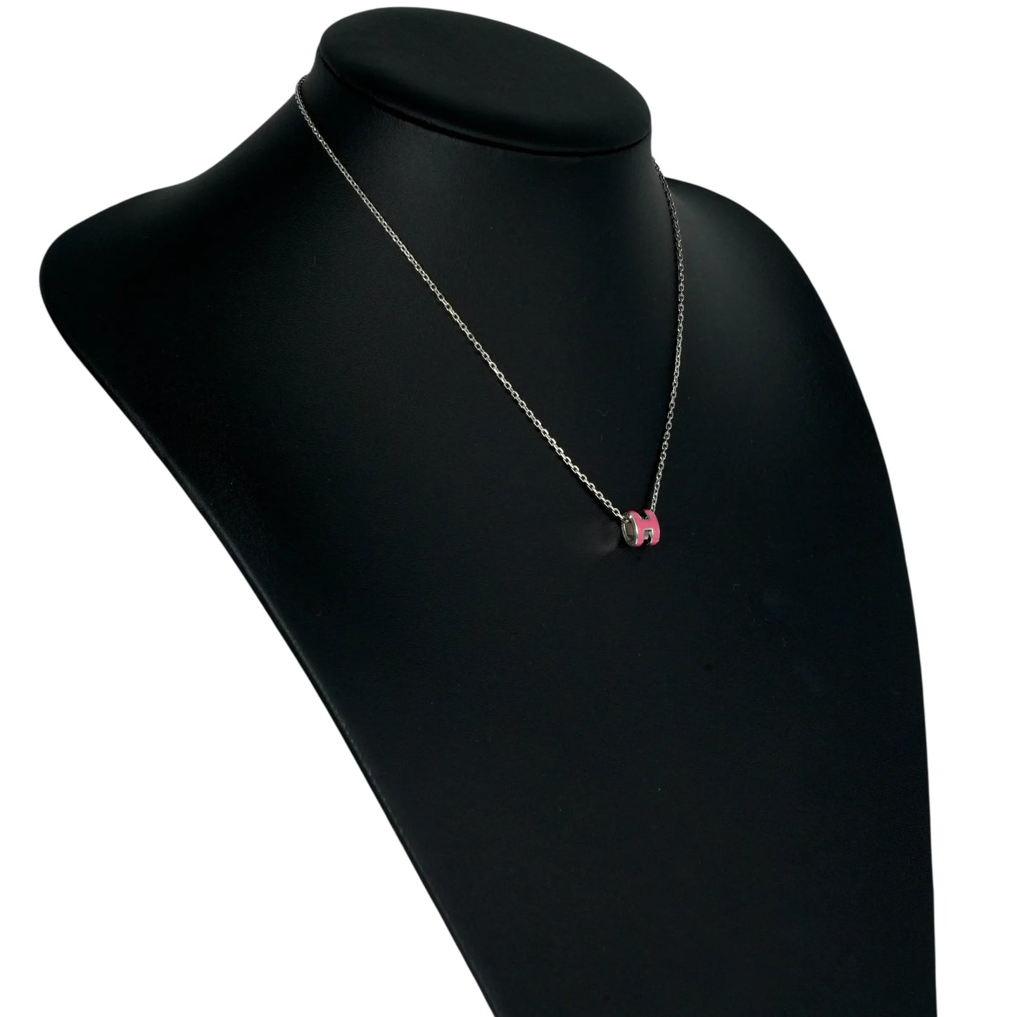 Hermès Mini Pop Pendant Pink Necklace