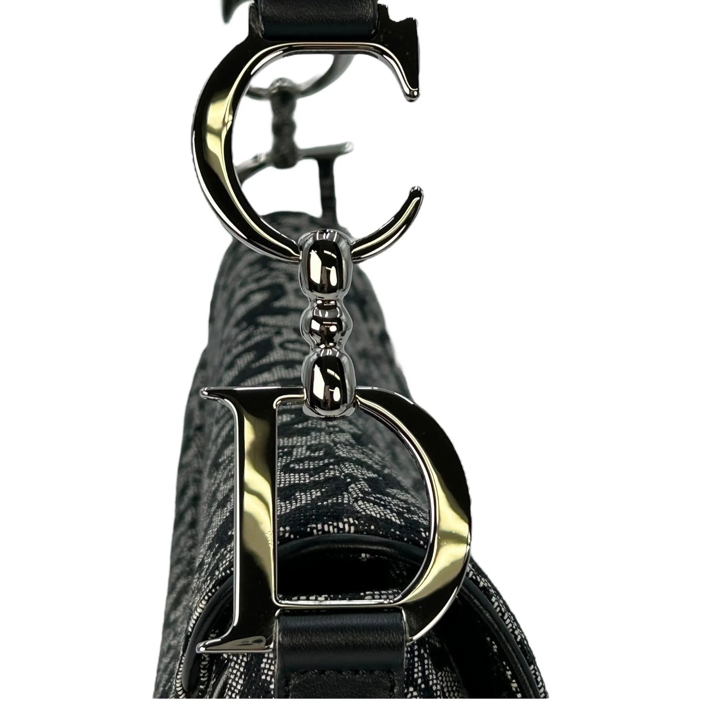 Dior Oblique Saddle Shoulder Bag - Black