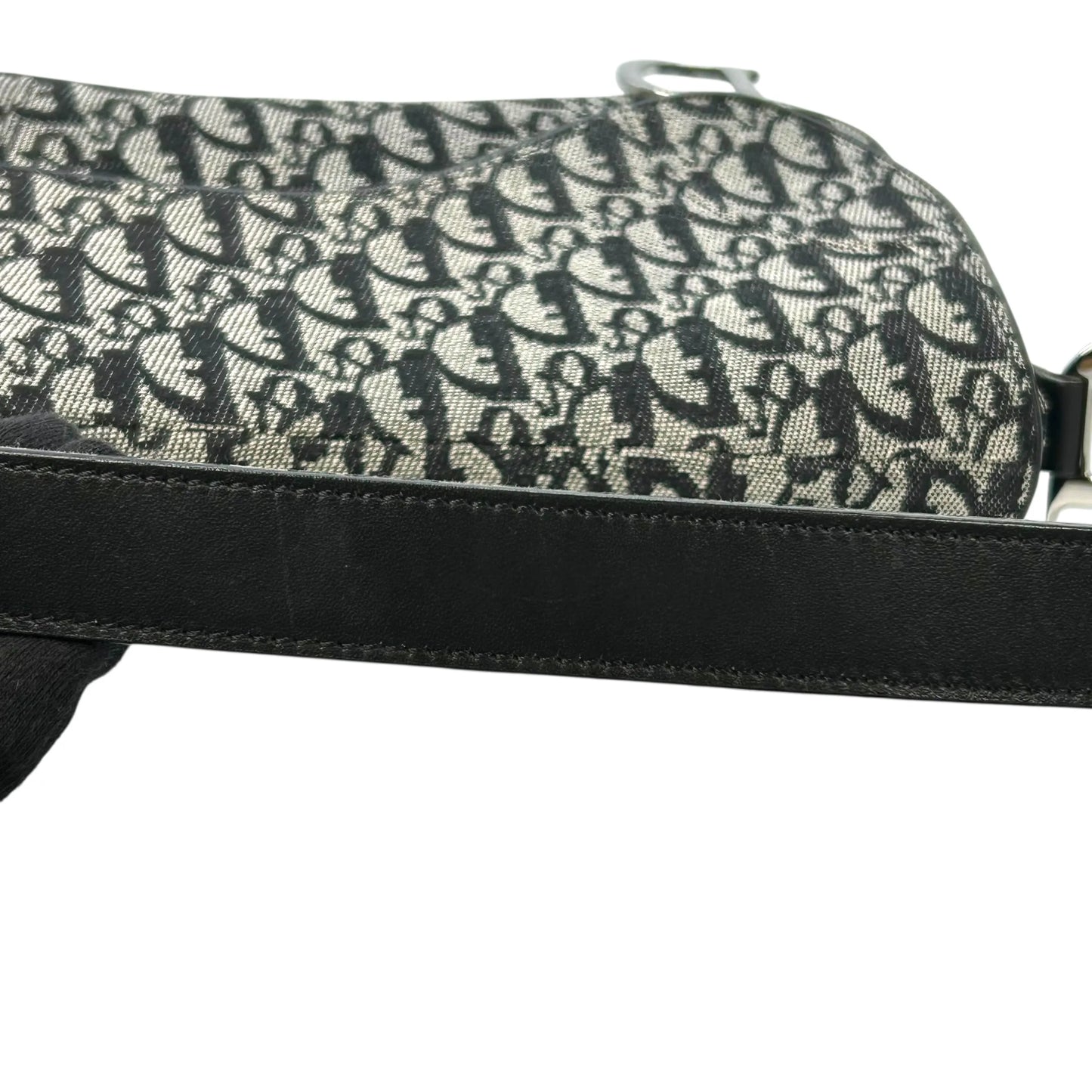Dior Oblique Saddle Shoulder Bag - Black