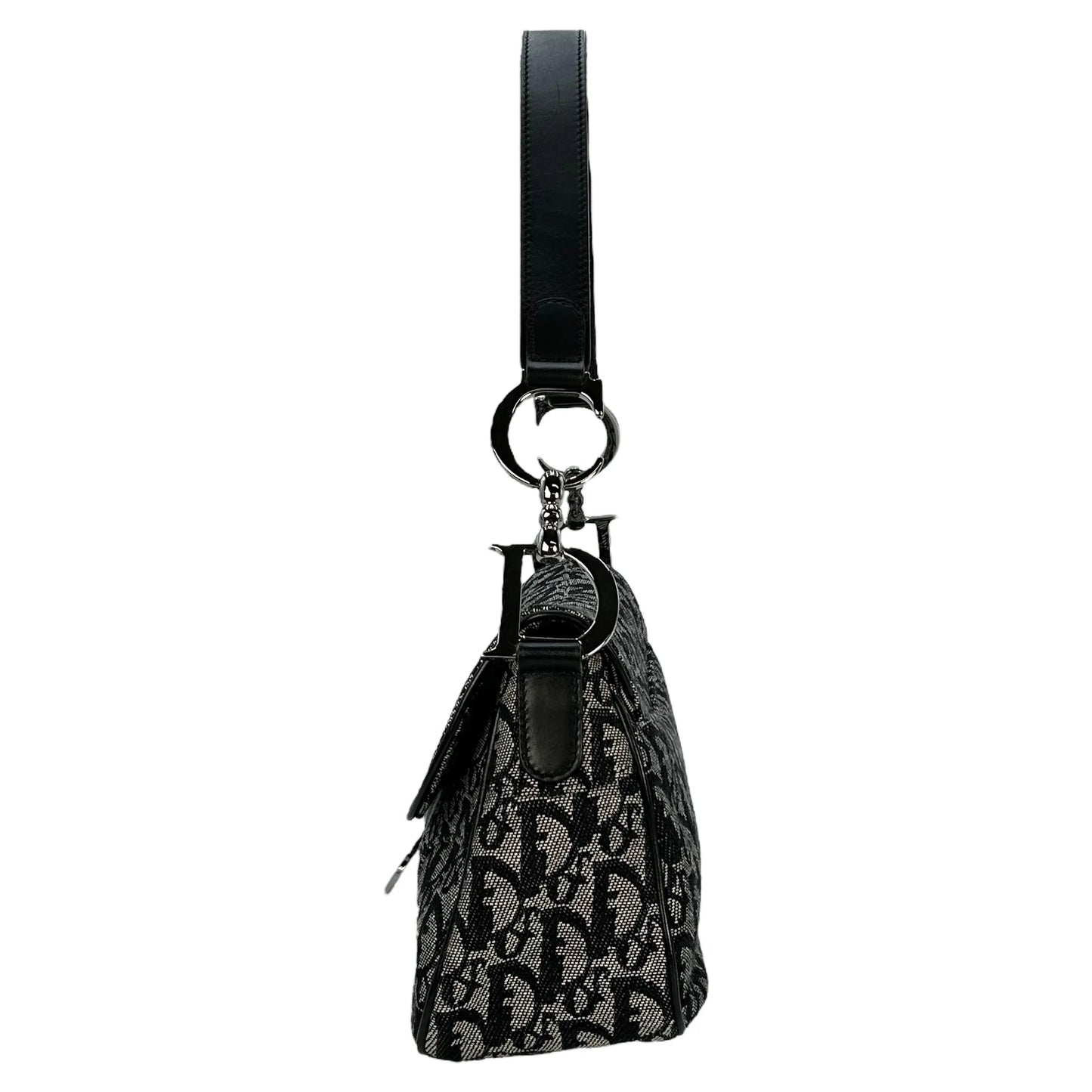 Dior Oblique Saddle Shoulder Bag - Black