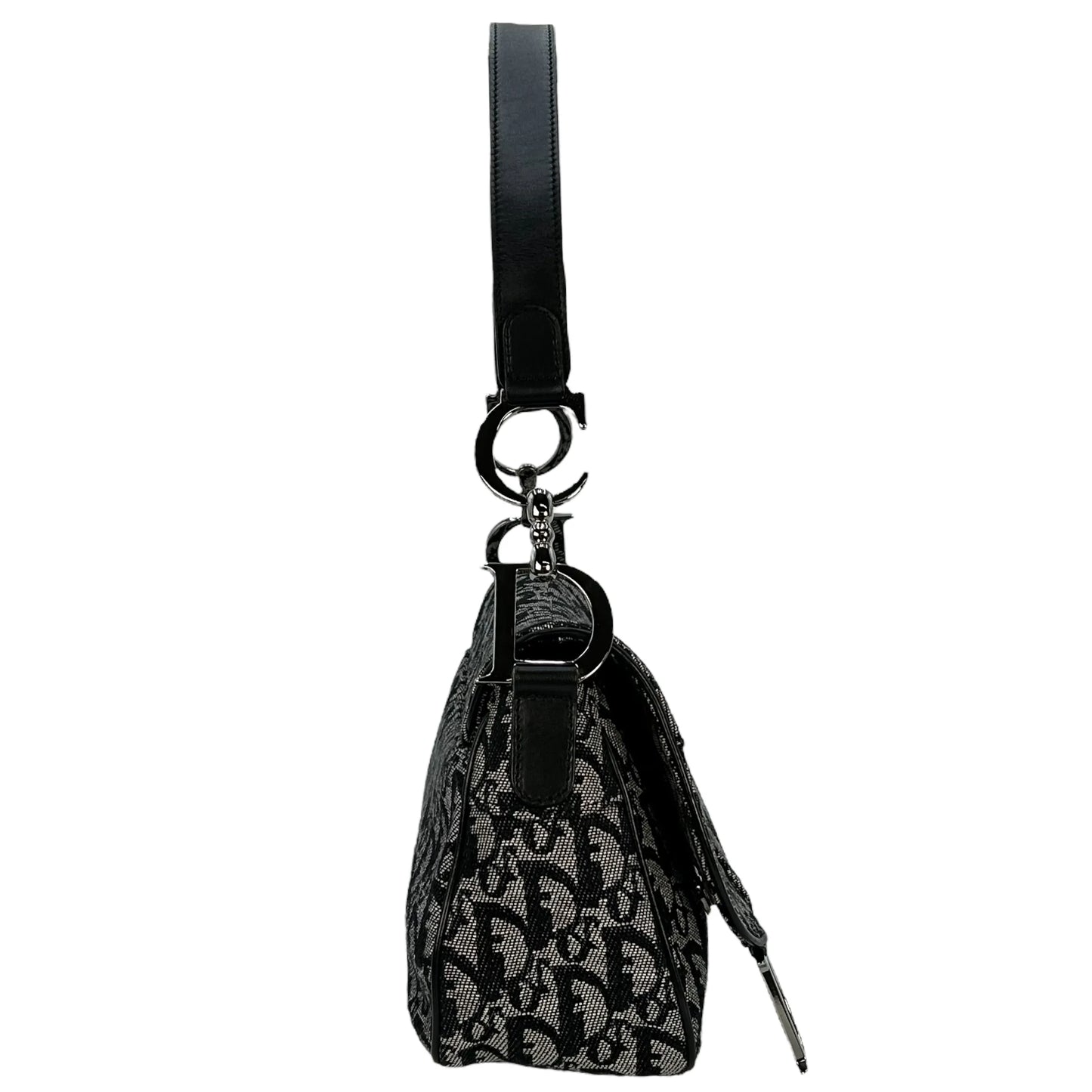 Dior Oblique Saddle Shoulder Bag - Black