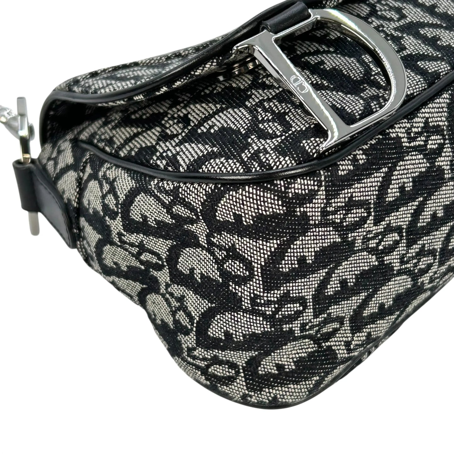 Dior Oblique Saddle Shoulder Bag - Black