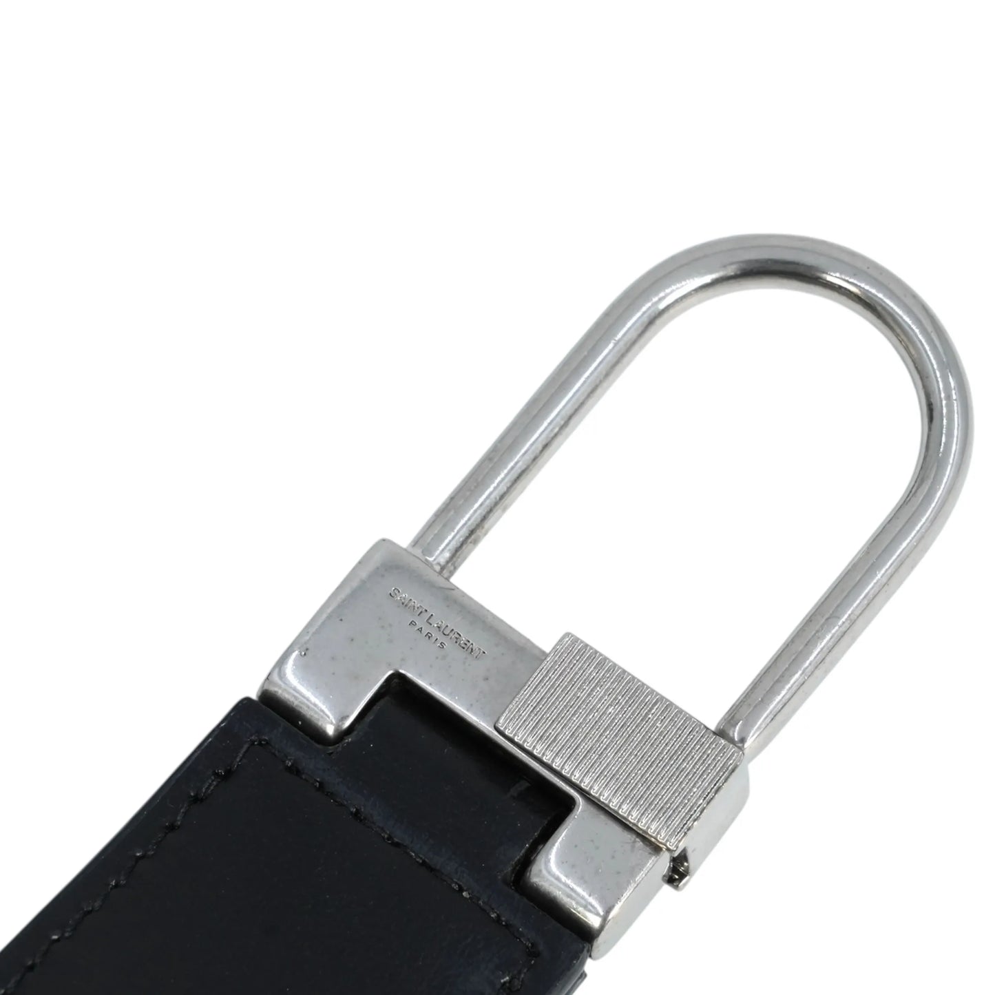 Saint Laurent Tiny Cassandre Keyring - Black
