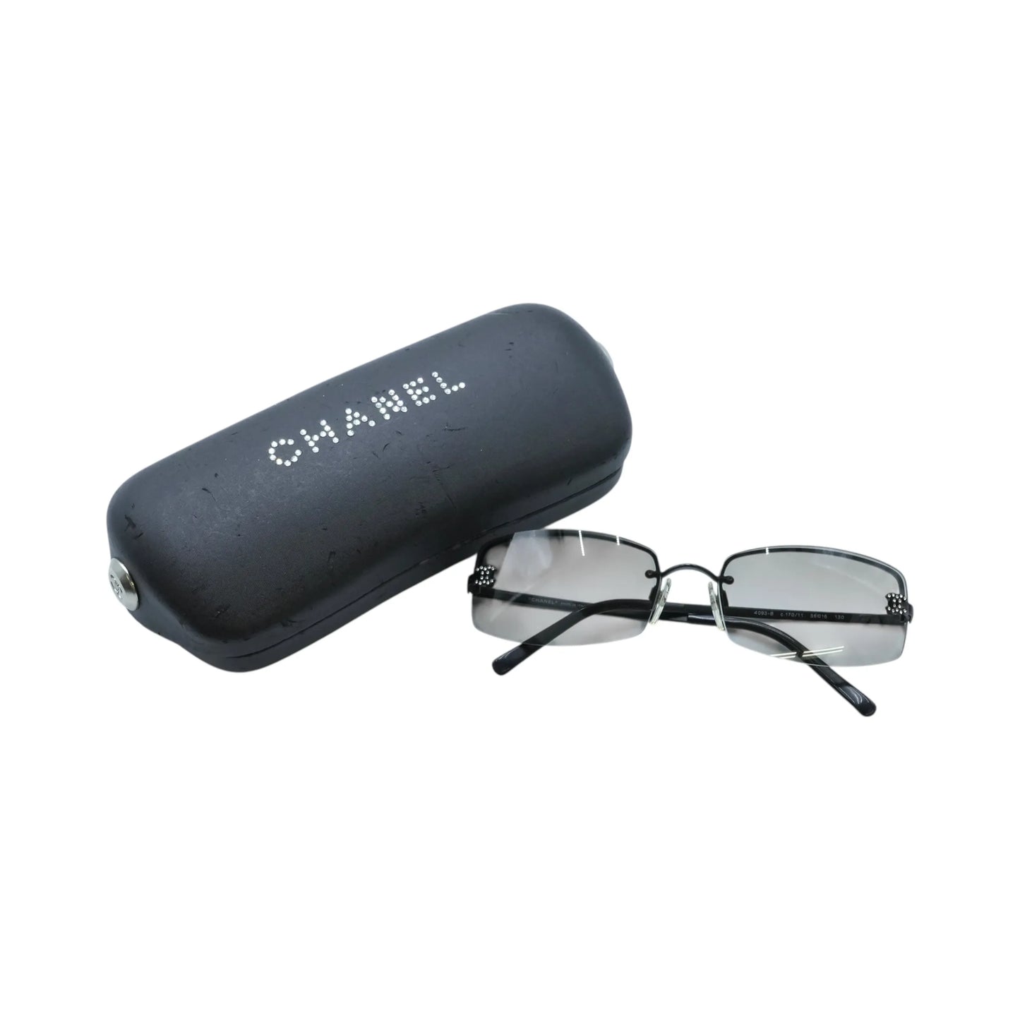 CHANEL CC Rhinestone Sunglasses
