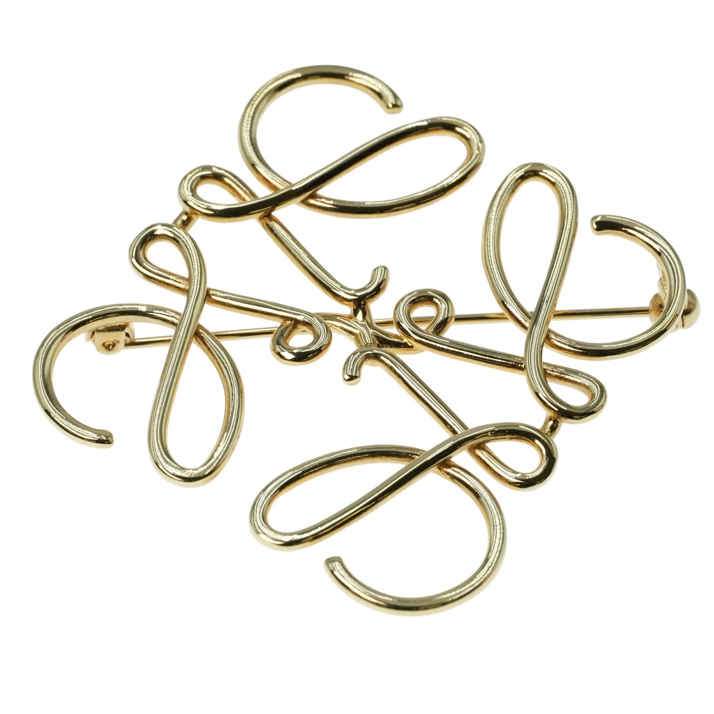 LOEWE Anagram Brooch Accessories - Gold