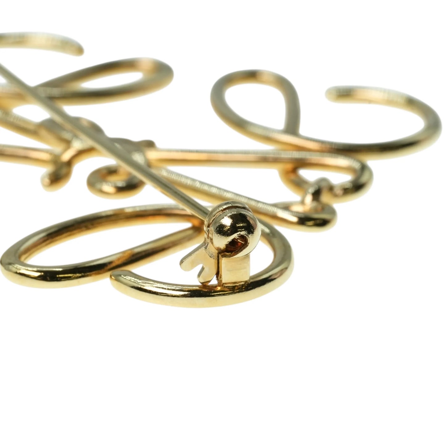 LOEWE Anagram Brooch Accessories - Gold