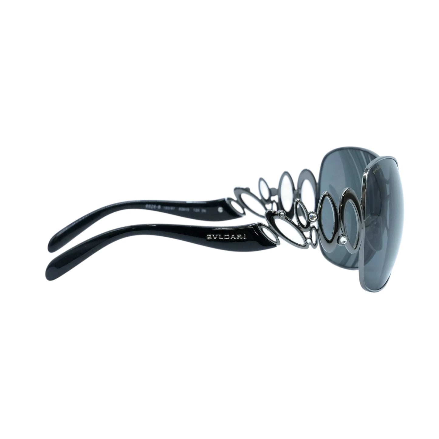 BVLGARI Rhinestone Sunglasses - Silver Frame - 32588
