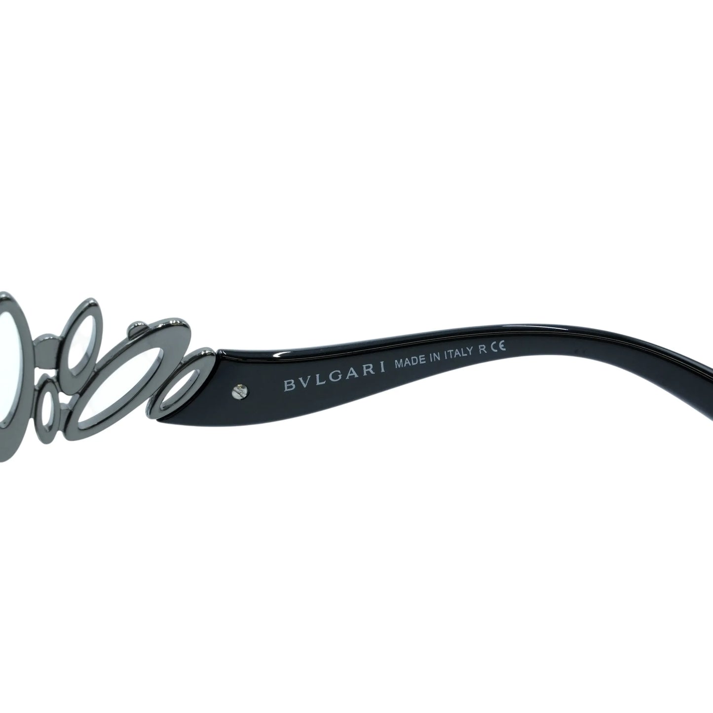 BVLGARI Rhinestone Sunglasses - Silver Frame - 32588