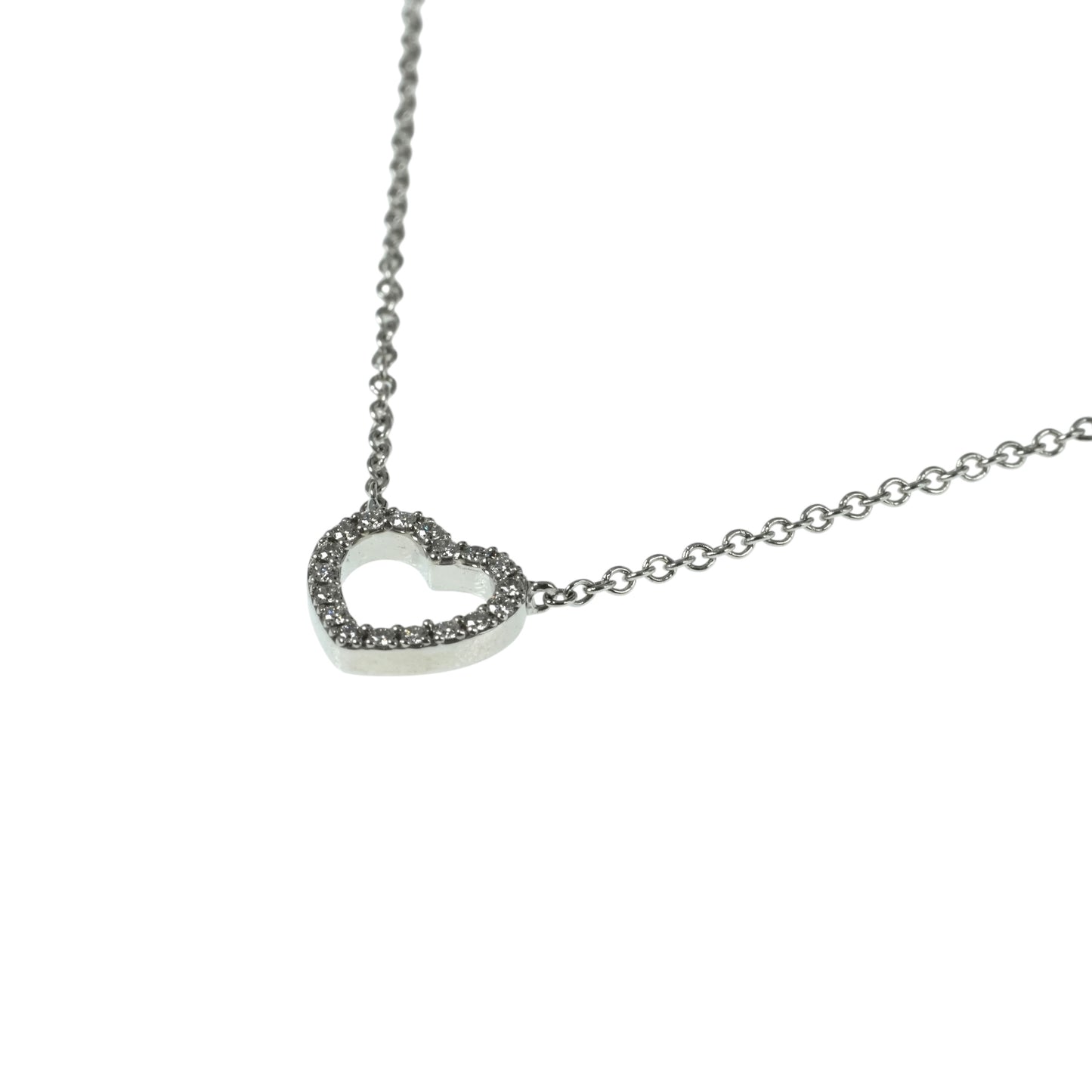 Tiffany Metro Heart Necklace 18KWG