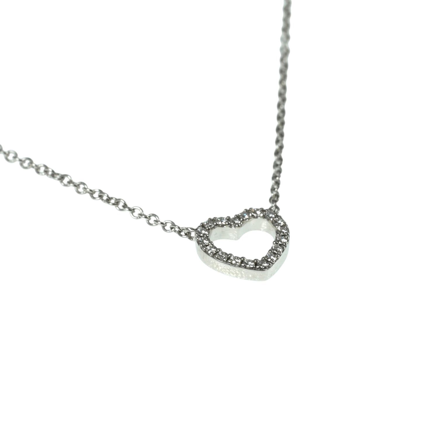 Tiffany Metro Heart Necklace 18KWG