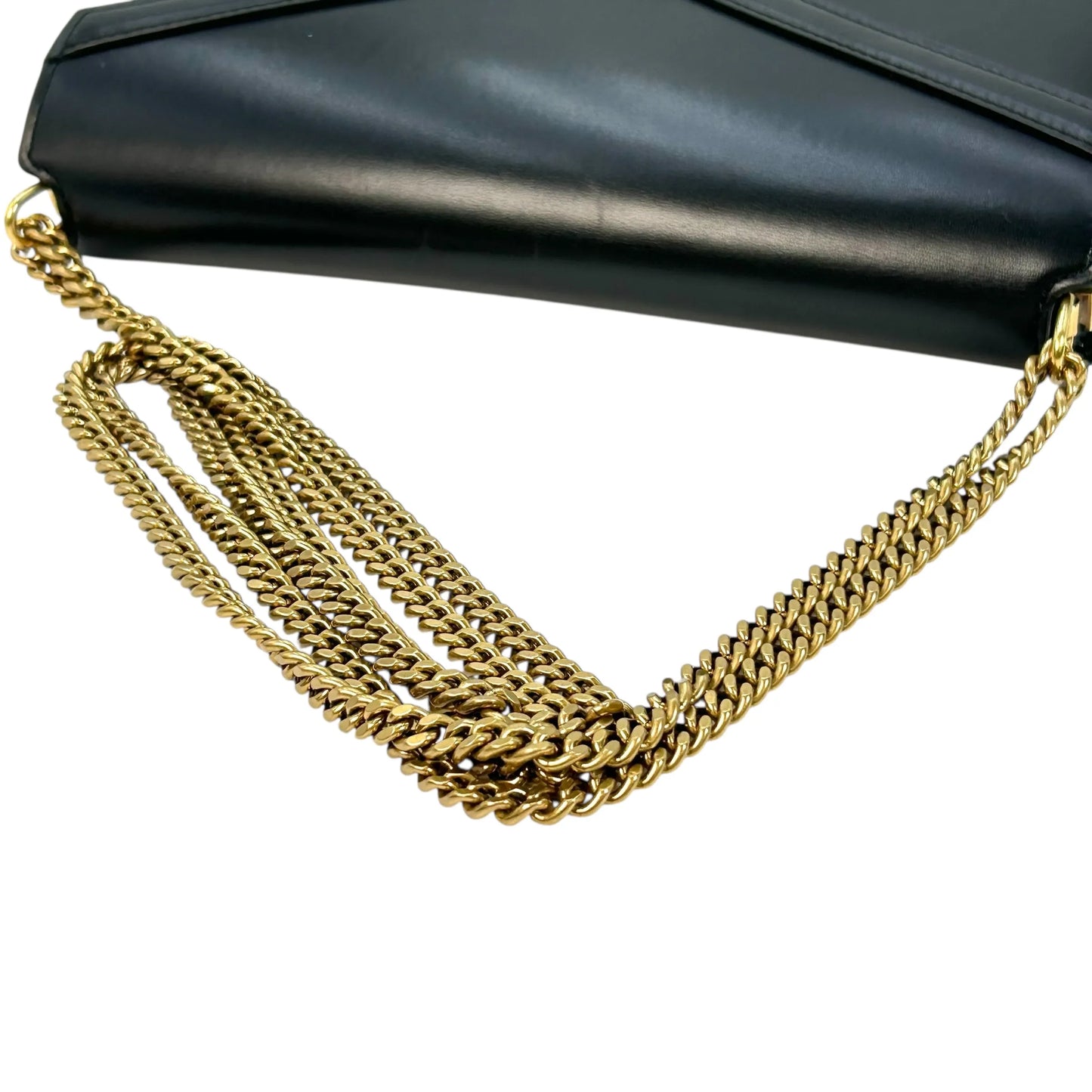 Saint Laurent Cassandra Chain Shoulder Bag - Black