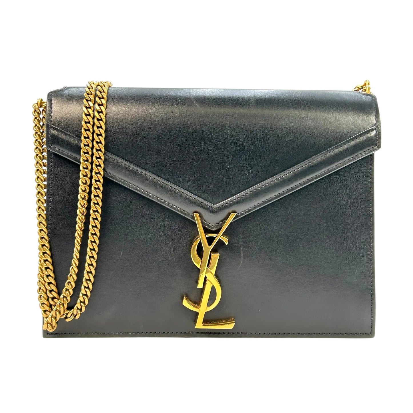 Saint Laurent Cassandra Chain Shoulder Bag - Black