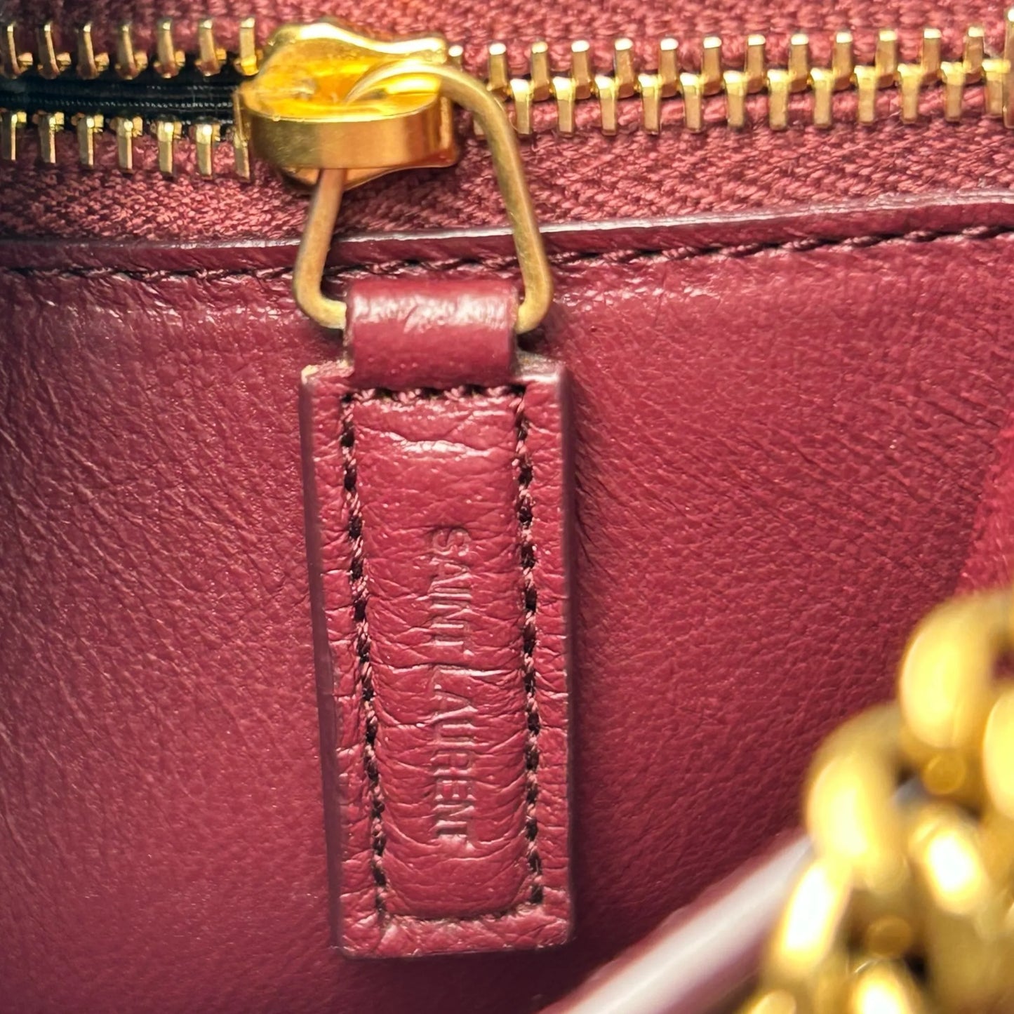 Saint Laurent Cassandra Chain Shoulder Bag - Black