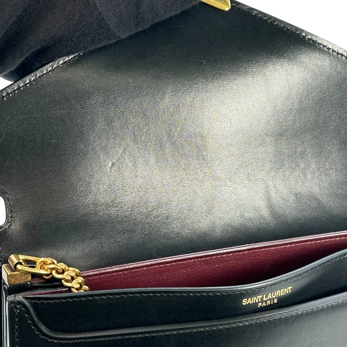 Saint Laurent Cassandra Chain Shoulder Bag - Black