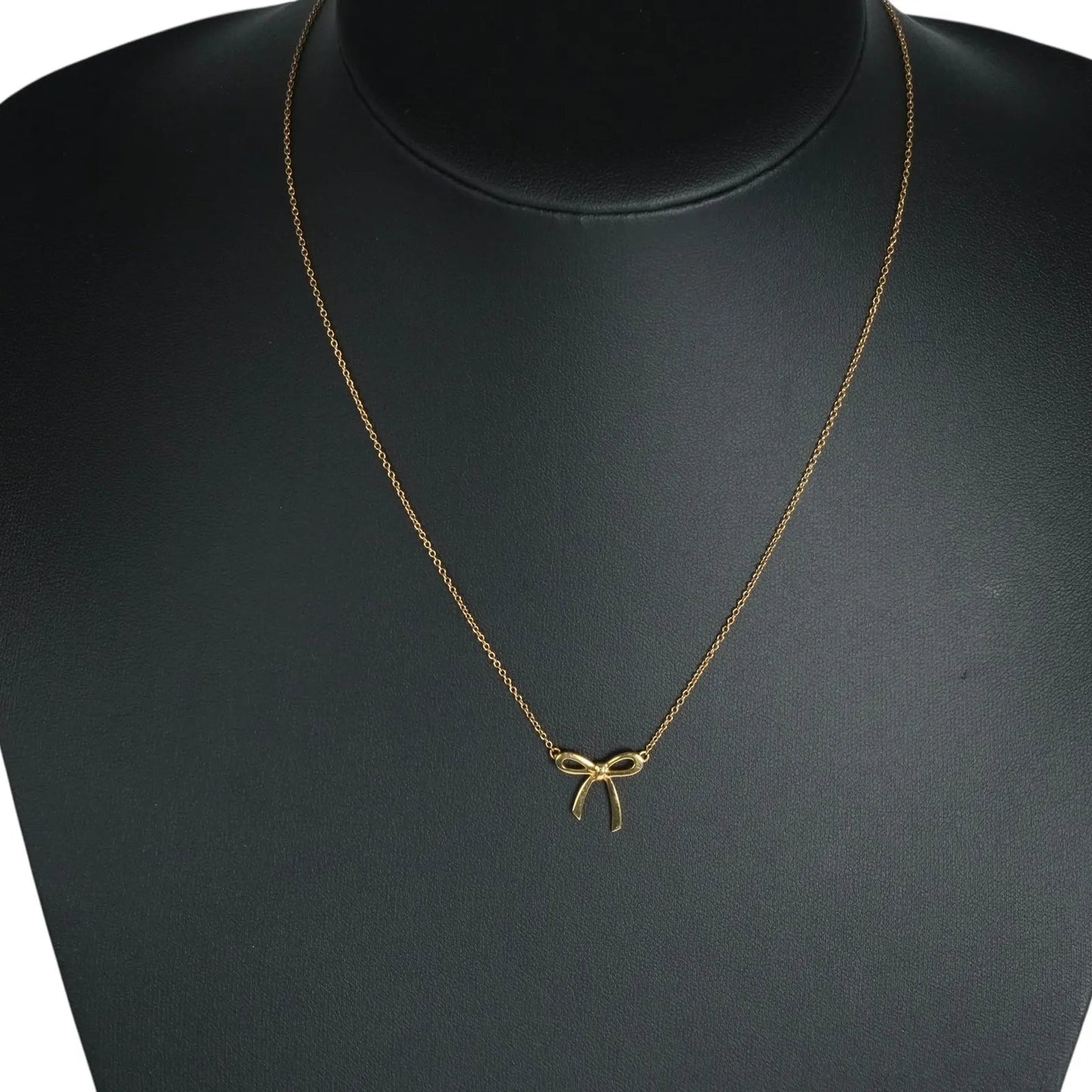 Tiffany Ribbon Necklace 18KYG