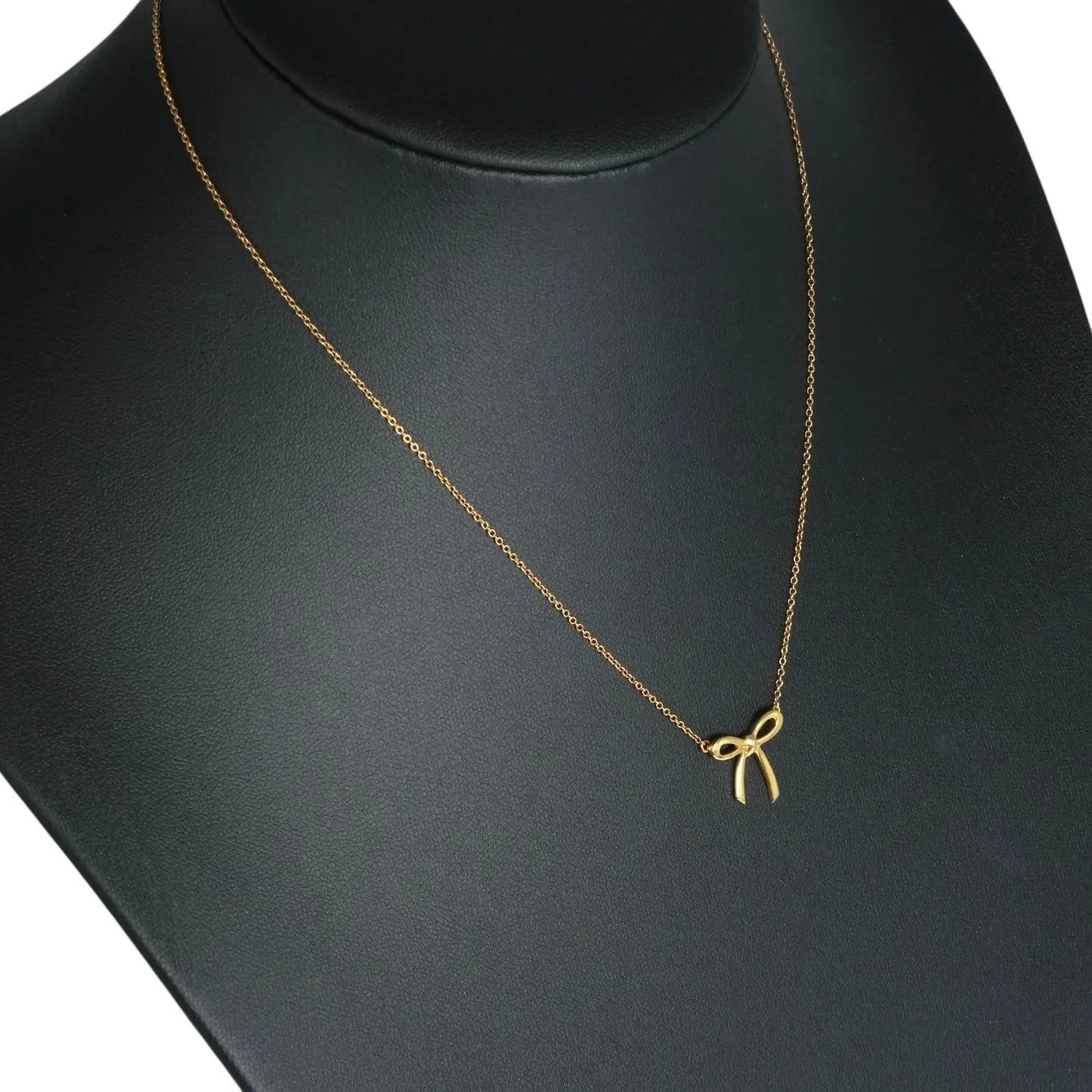 Tiffany Ribbon Necklace 18KYG